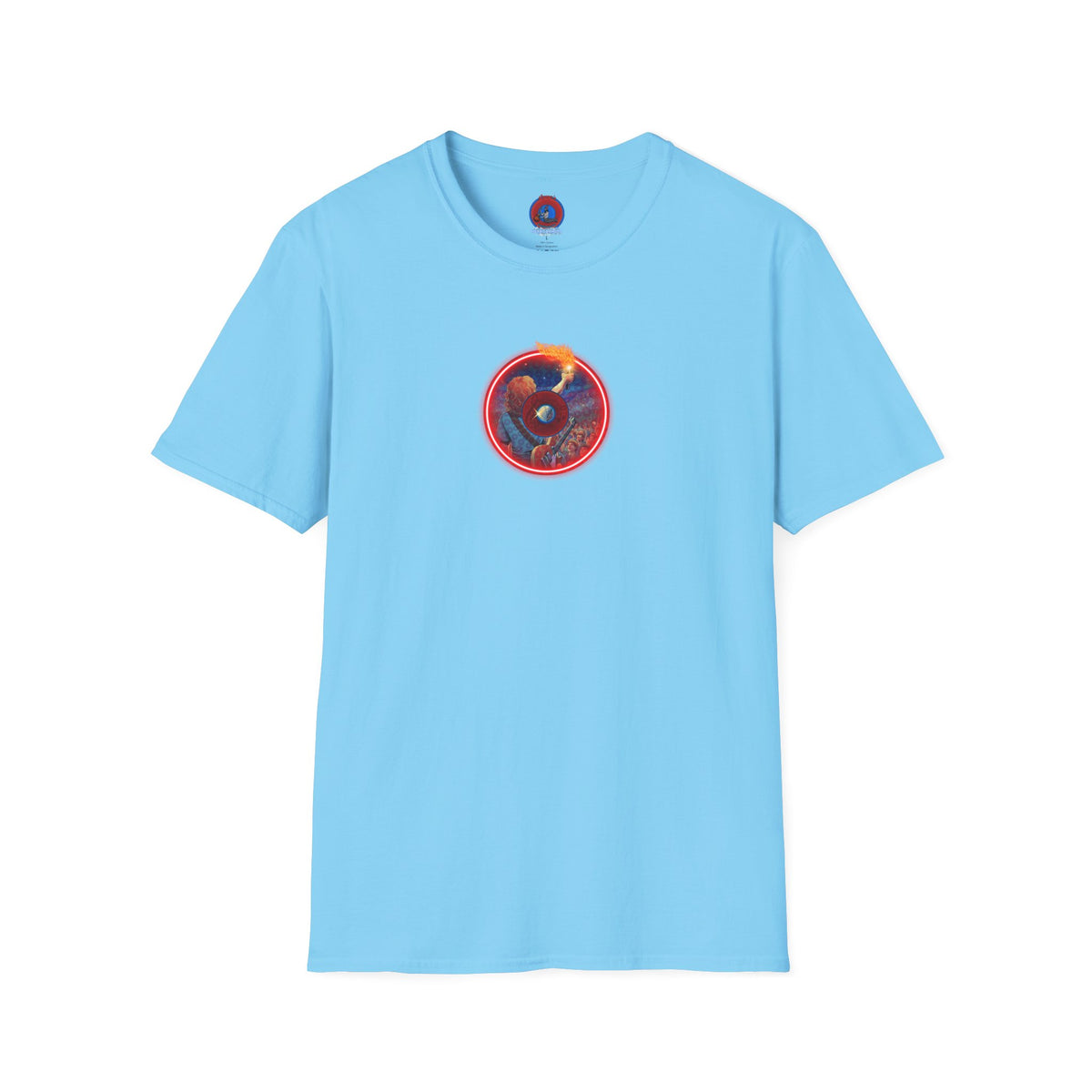 Classic Donut Tee - Unisex Soft-Style - "Torchbearer's Donut " - red donut