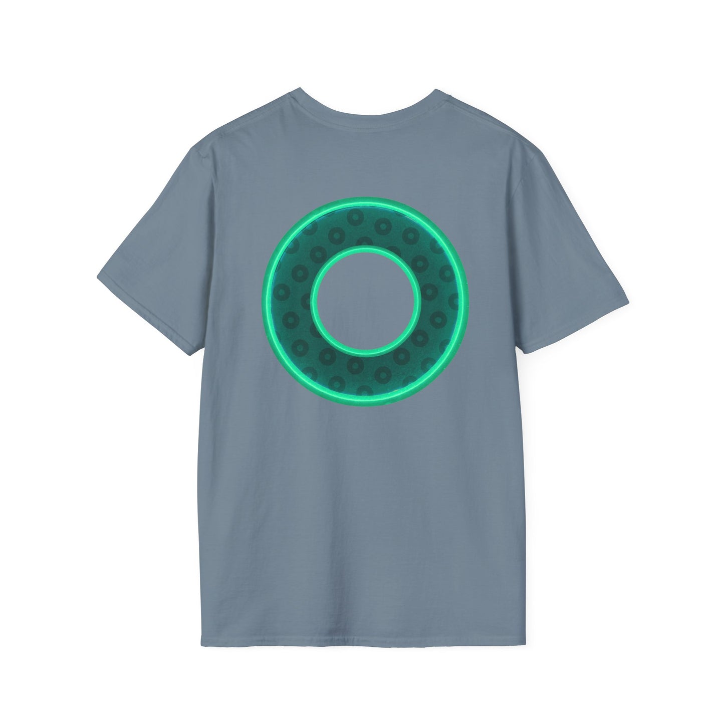 Plain Donuts/Unisex Soft-Style - "Plain Wide Mouthed Paradoxical Donuts" - forest green/mint green donuts