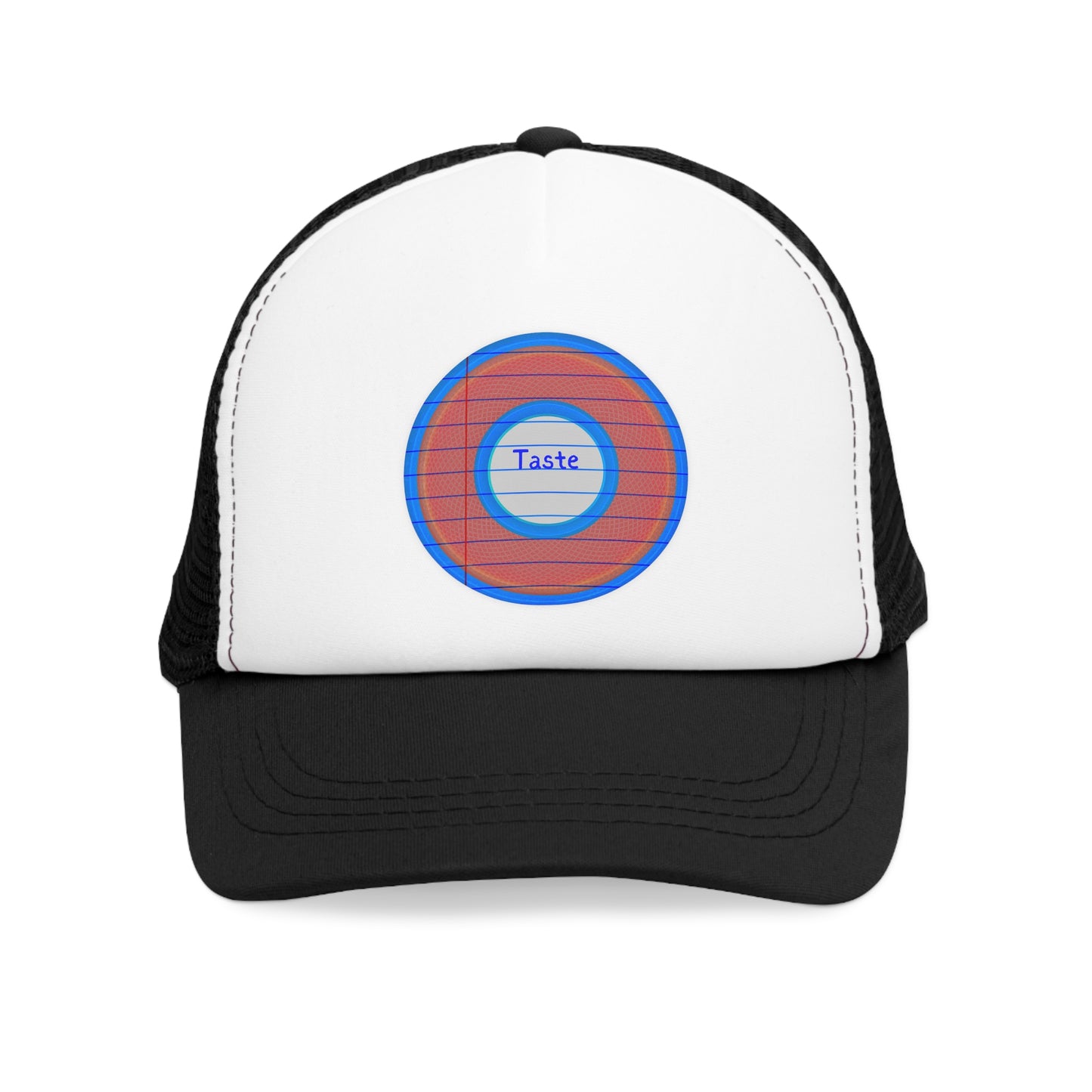 Lumpy Trucker Hat - "That's 1 Tasty Donut" - variant 2 - red donut