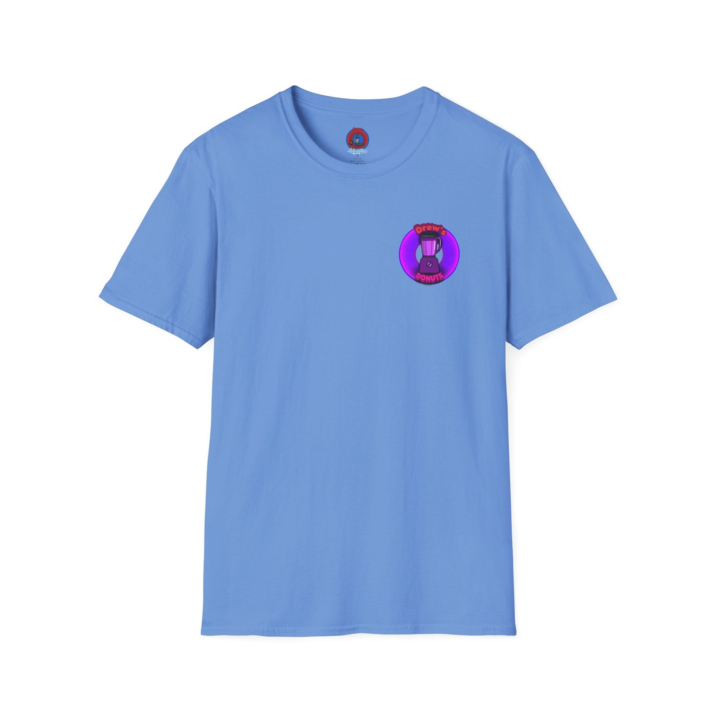 Classic Donut Tee - Unisex Soft-Style - "Drew's Donuts" - series 1.0 - purple donut