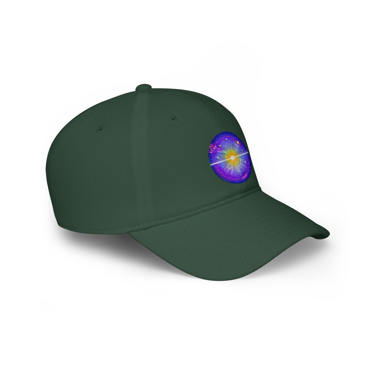 Lumpy Donut Baseball Cap - "The Quite Profound Donut Cap" - vivid purple solar donut w/