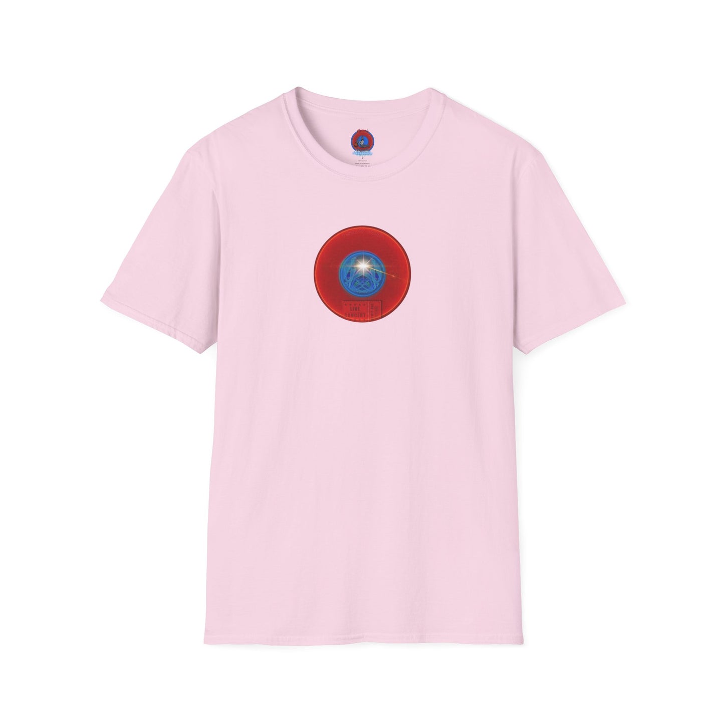 Classic Donut Tee - Unisex Soft-Style - "Golgi Donuts" - vivid red donut - variant 2