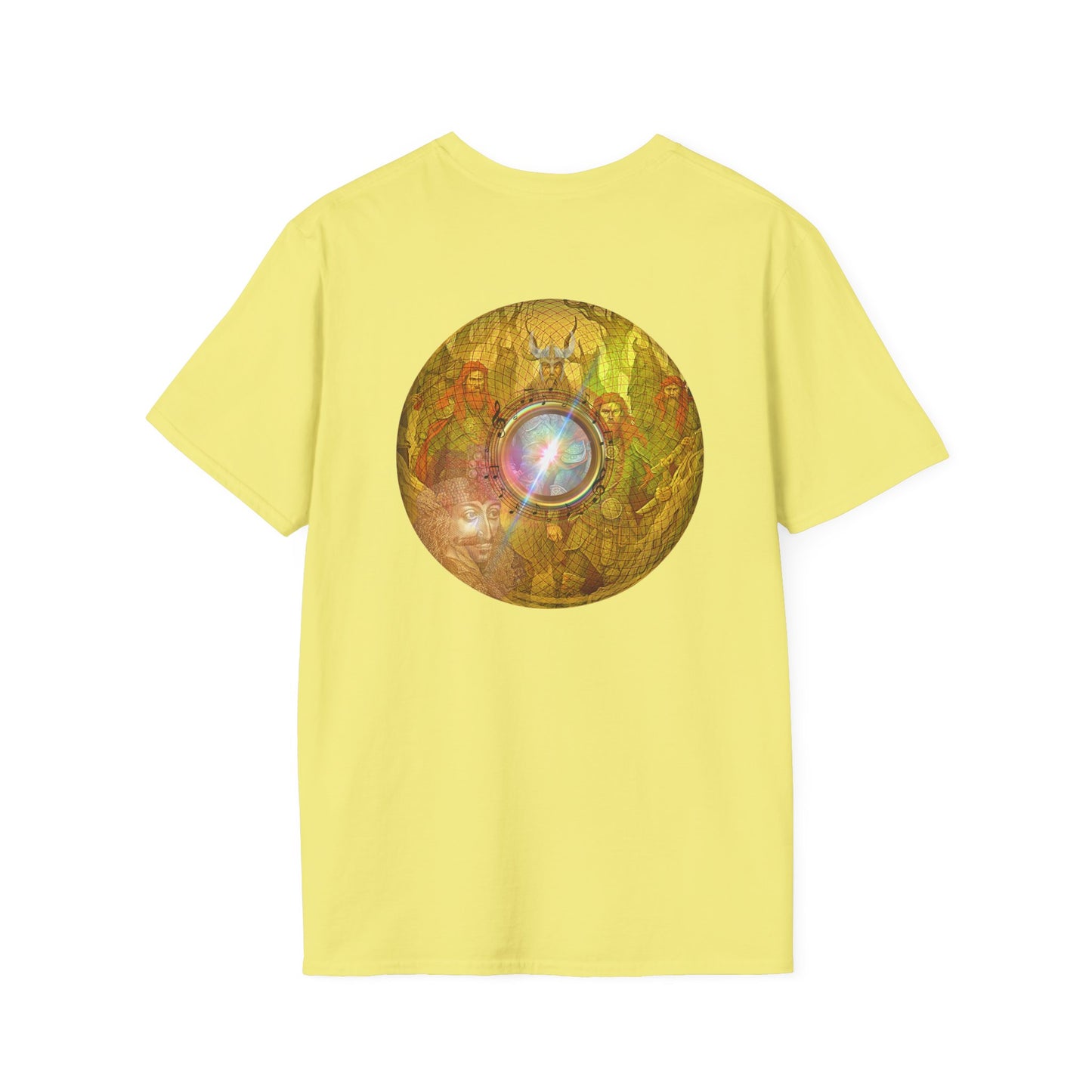 Classic Donut Tee - Unisex Soft-Style - "Vlad's Royal Donut Stash" - golden symmetrical donut