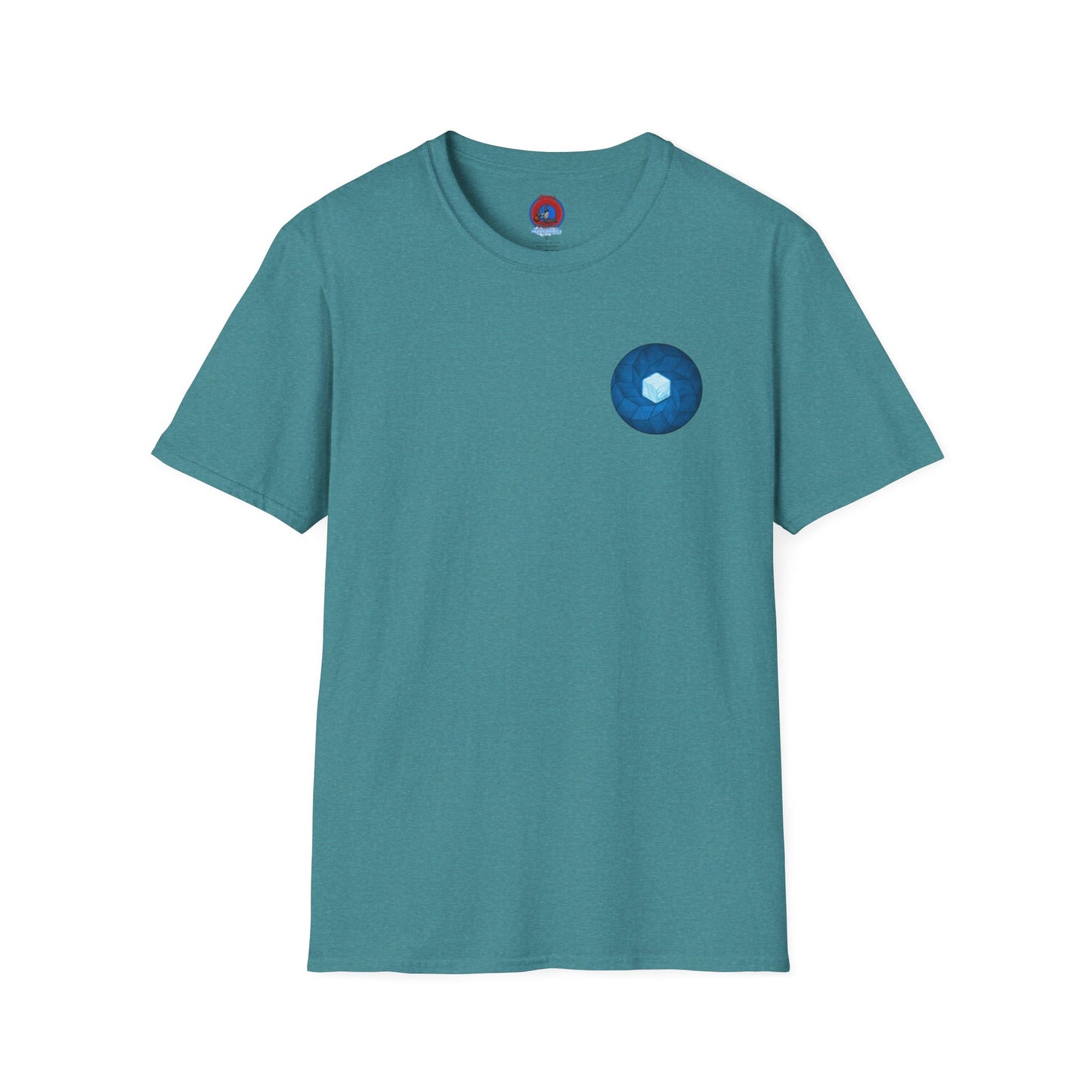 Classic Donut Tee - Unisex Soft-Style - "It's Ice... Cube's Donut" - variant 2 - blue cubed donut