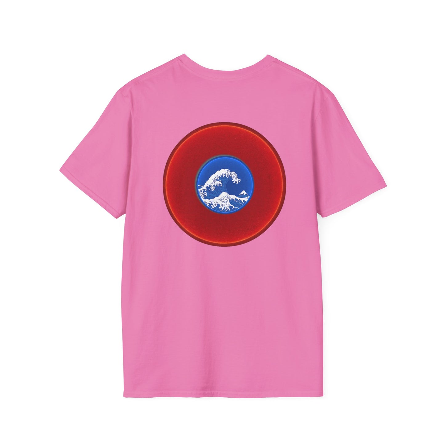 Classic Donut Tee - Unisex Soft-Style - "The Donut that Flows in every Direction" - series 1.0 - variant 1 - red donut