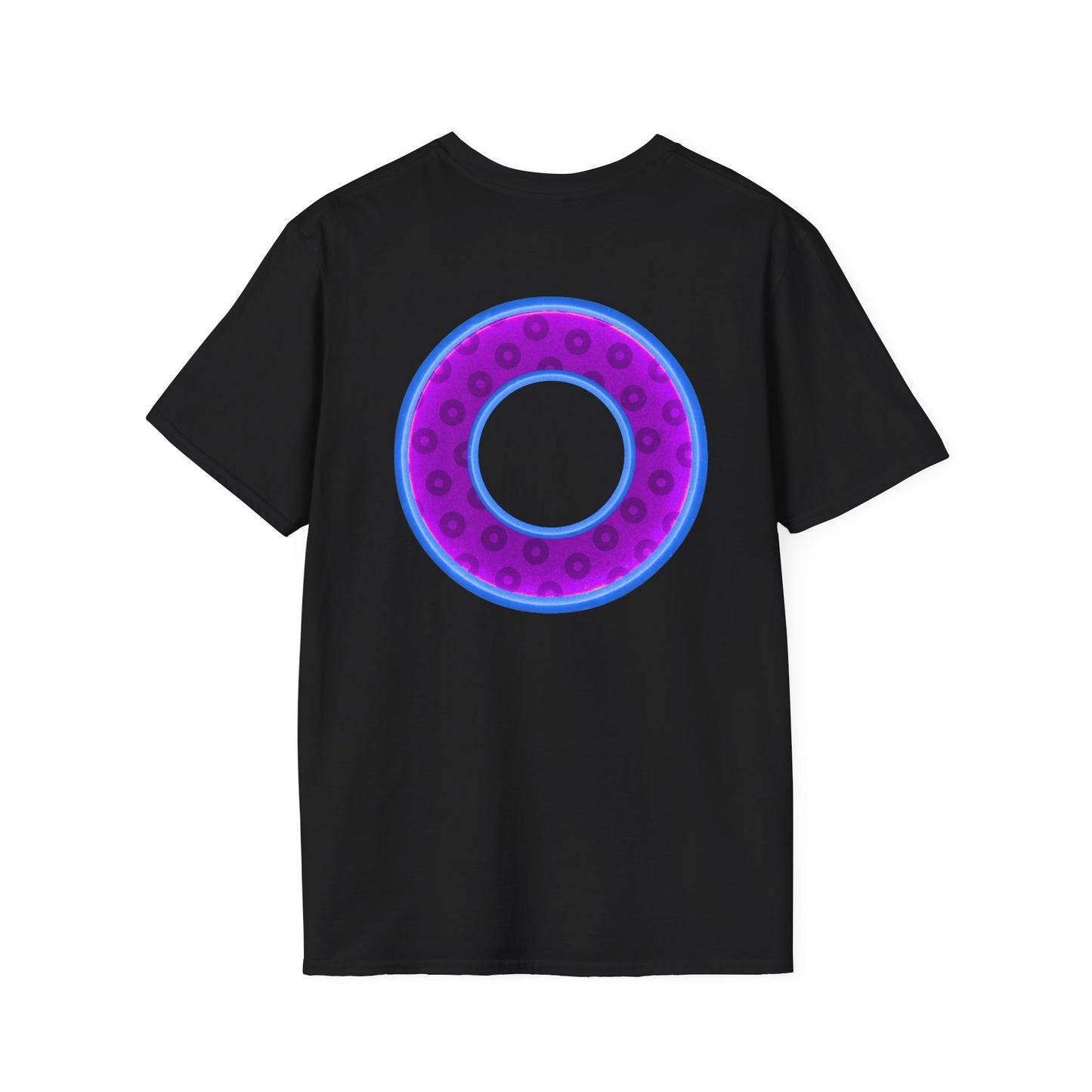 Plain Donuts/Unisex Soft-Style - "Plain Wide Mouthed Paradoxical Donuts" - purple/light royal blue donuts