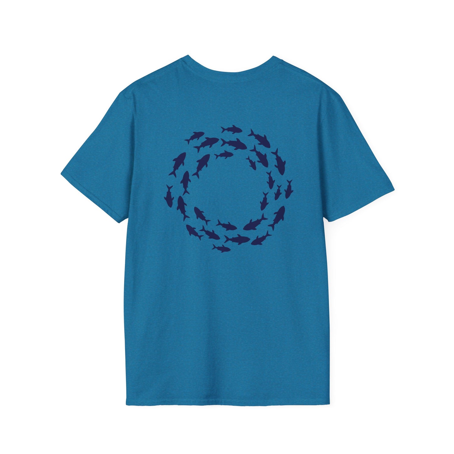 Classic Donut Tee - Unisex Soft-Style - "Skoolie of Phishies" - fish donut - variant 3