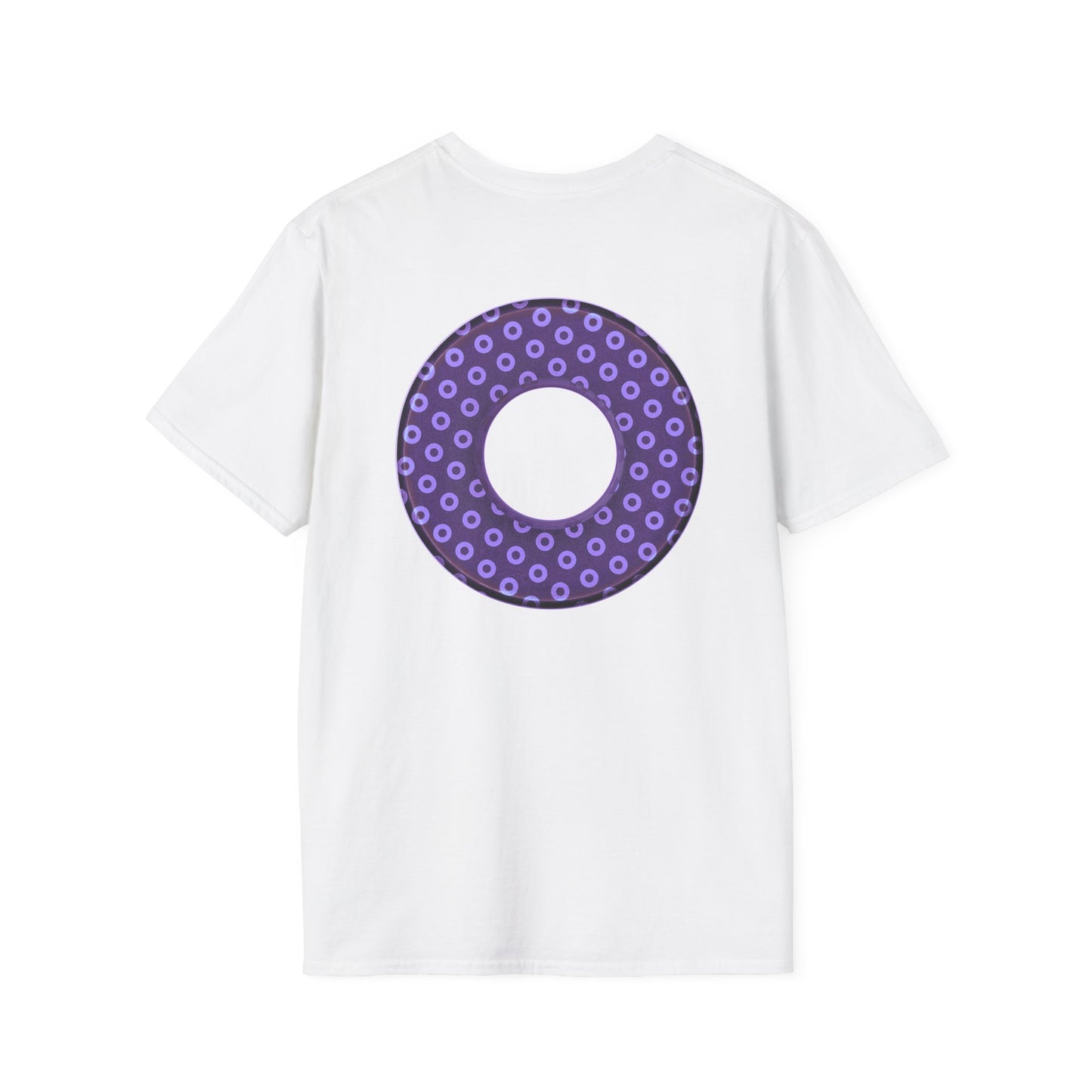 Plain Donuts/Unisex Soft-Style - "Plain Electric Paradoxical Donuts" - light purple/dark purple donuts