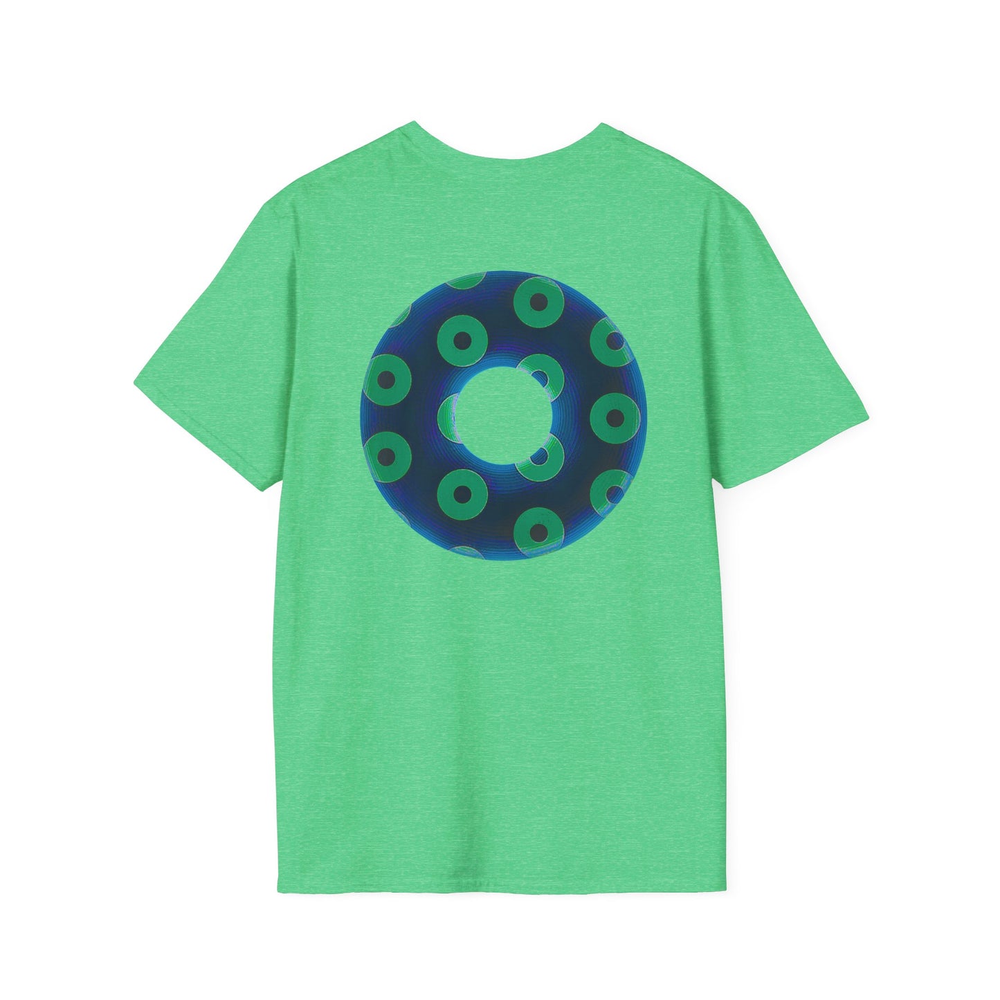 Plain Donuts/Unisex Soft-Style - "Plain Blimpy Paradoxical Donuts" - dark blue/jade green donuts