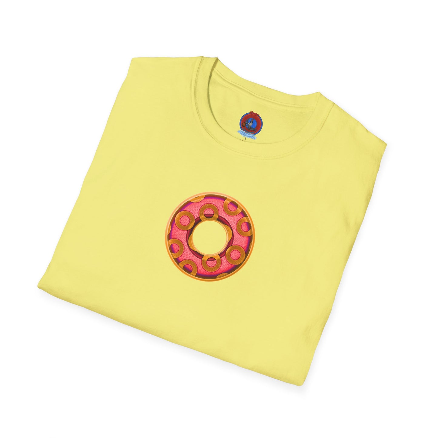 Plain Donuts/Unisex Soft-Style - "Plain Rustic Paradoxical Donuts" - rose/gold donuts