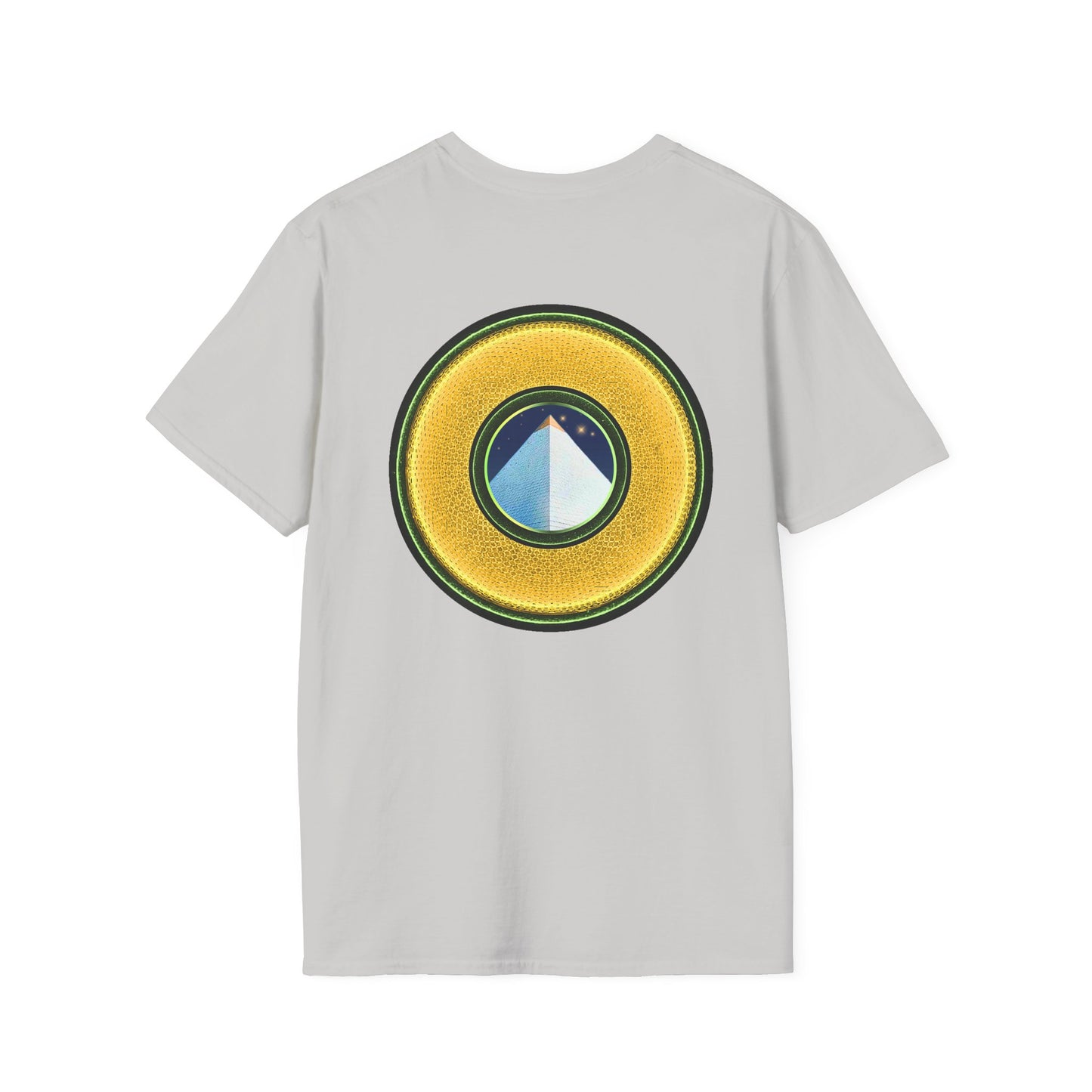 Classic Donut Tee - Unisex Soft-Style - "Limestone Donuts so Large" - variant 3 - golden donut