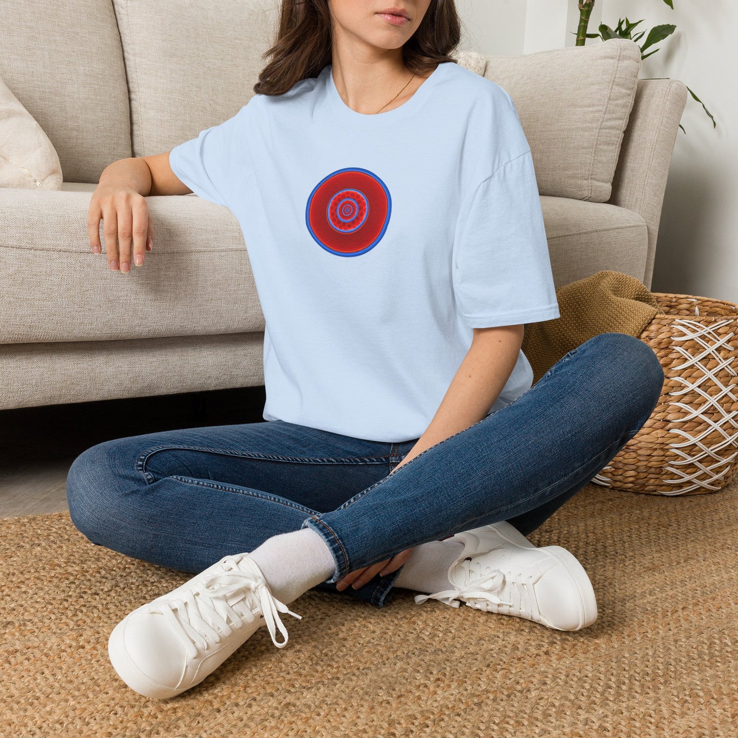 Classic Donut Tee - Unisex Soft-Style - "Spinning in Circles" - vivid paradox donut pattern