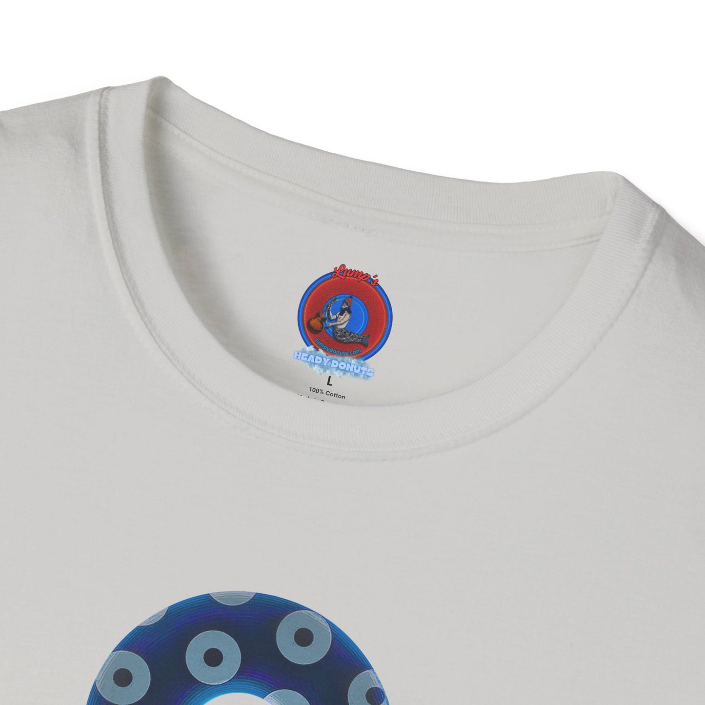 Plain Donuts/Unisex Soft-Style - "Plain Blimpy Paradoxical Donuts" - dark blue/gray donuts