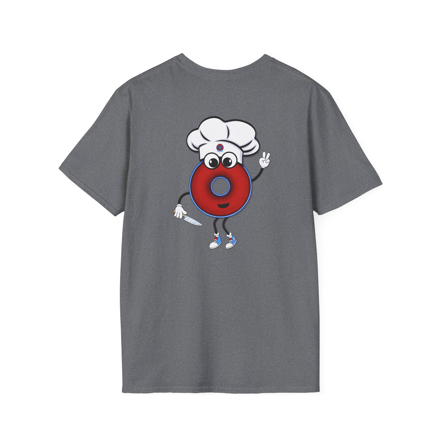 Classic Donut Tee - Unisex Soft-Style - "My Phriend the Donut" - plump vivid red donut
