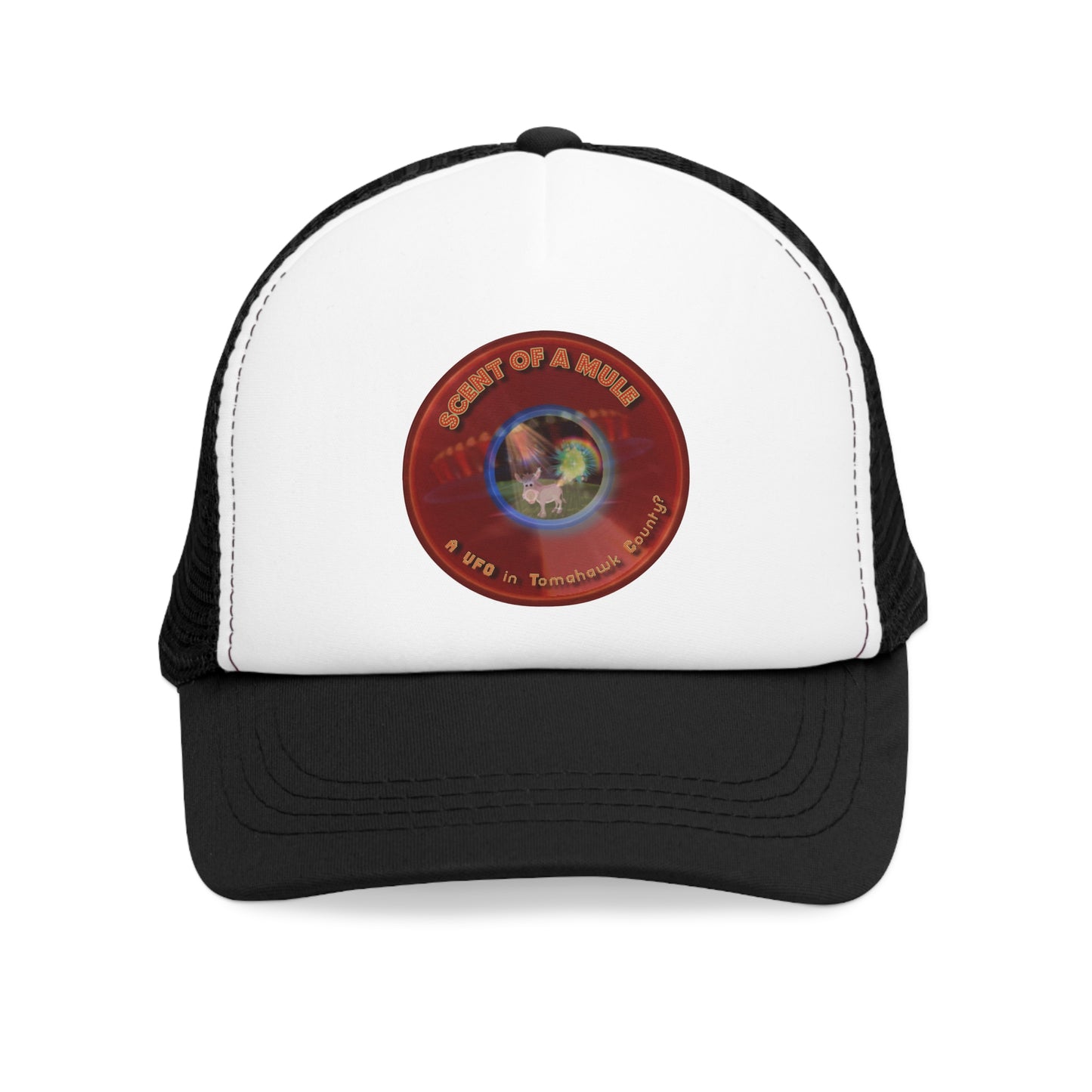 Lumpy Trucker Hat - "Scent of this Donut Hat is no Better" - variant 4 - red donut