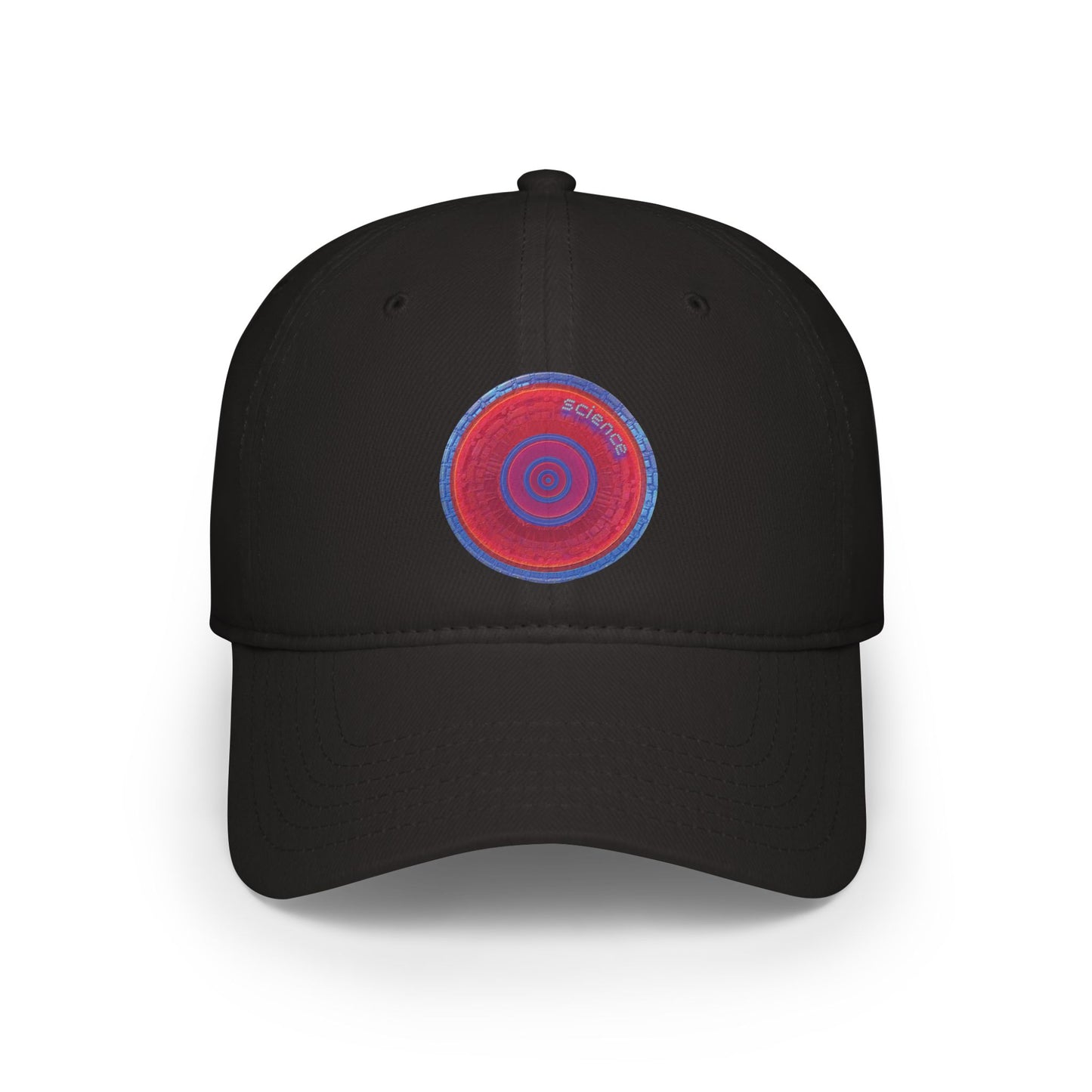 Lumpy Donut Baseball Cap - "Tube Donut Cap" - vivid red tube donut w/