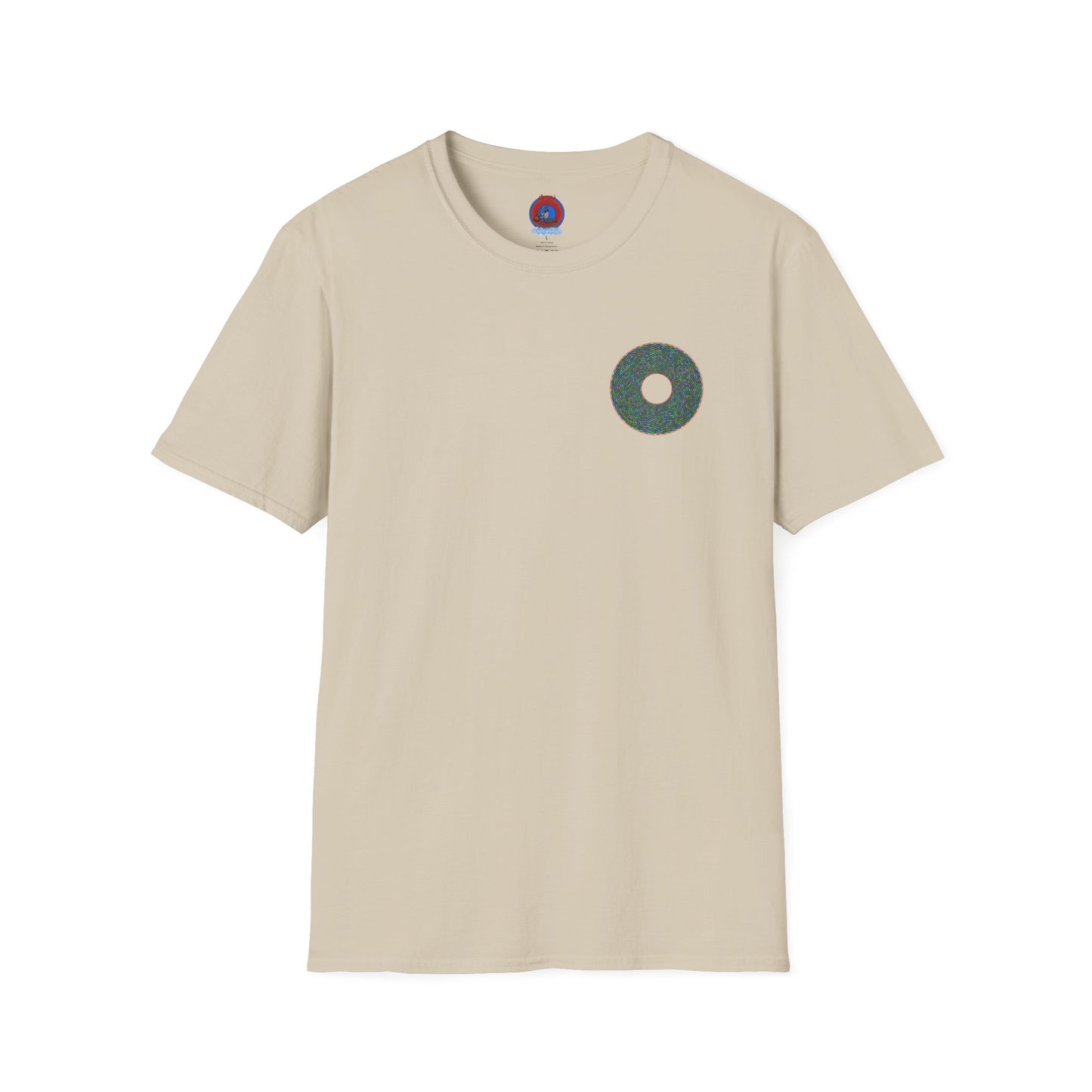 Donut Classic Donut Tee - Unisex Soft-Style - "The Pixilated Donut" - series 1.0 - multi-color donut