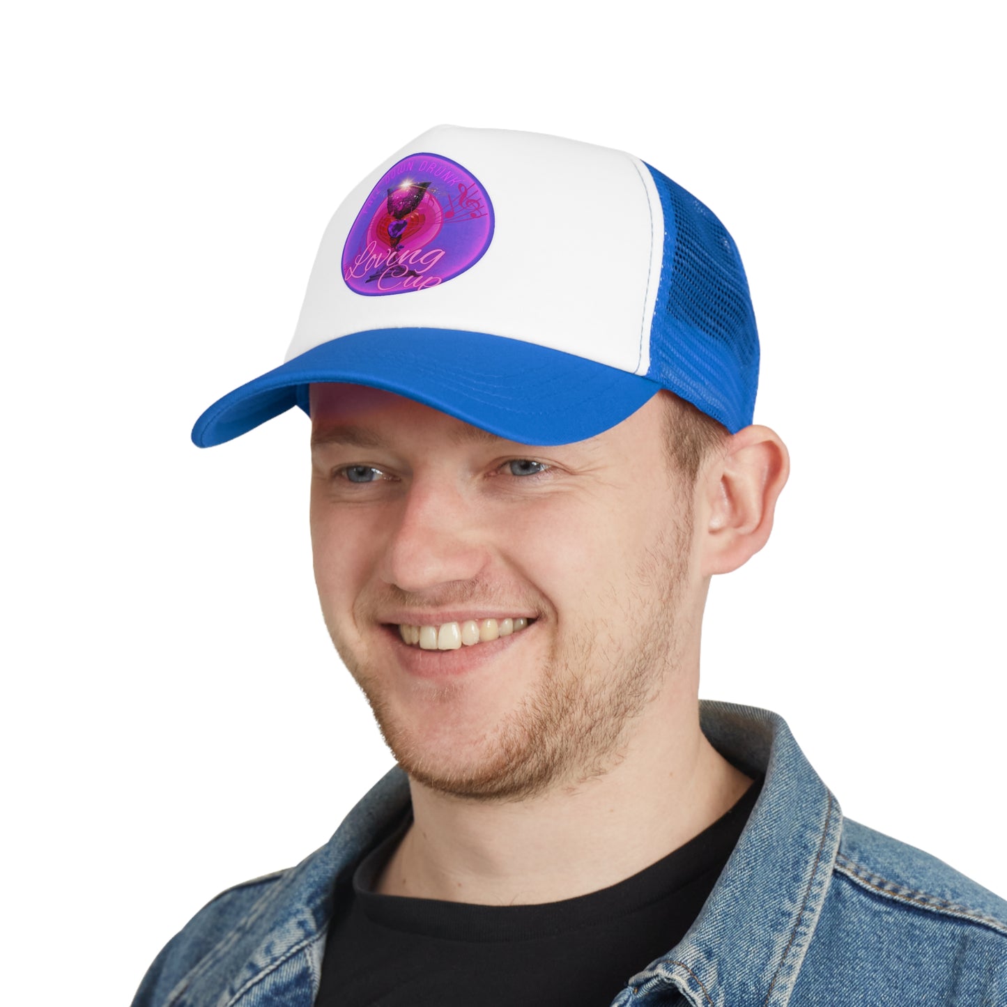 Lumpy Trucker Hat - "The Loving Hat" - purple/magenta donut [*Charity Donut]