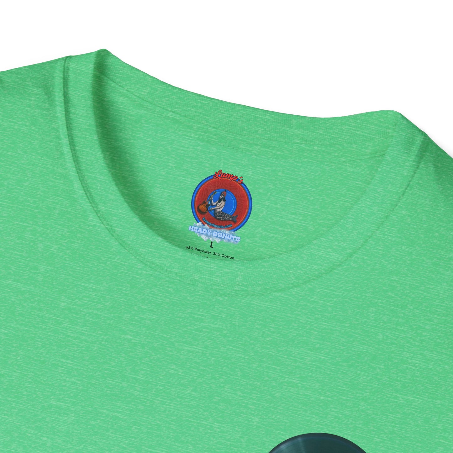 Classic Donut Tee - Unisex Soft-Style - "The Plain Record Donut" - series 1.0 - dark teal green