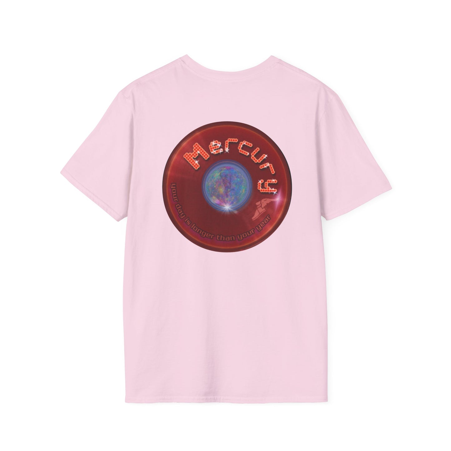 Classic Donut Tee - Unisex Soft-Style - "Donuts of the Gods" - series 1.0 - variant 5 - red donut