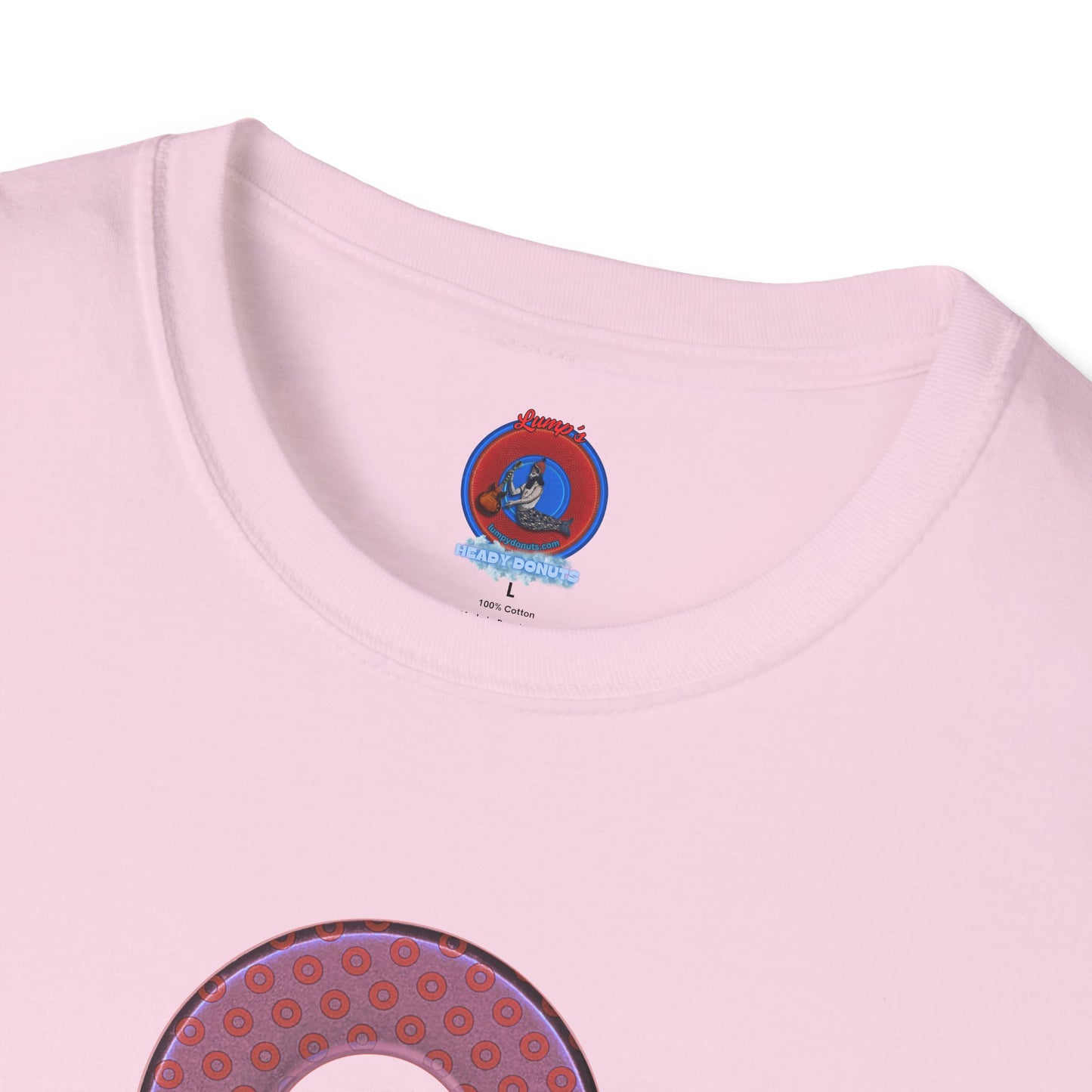 Plain Donuts/Unisex Soft-Style - "Plain Electric Paradoxical Donuts" - pink/mauve donuts
