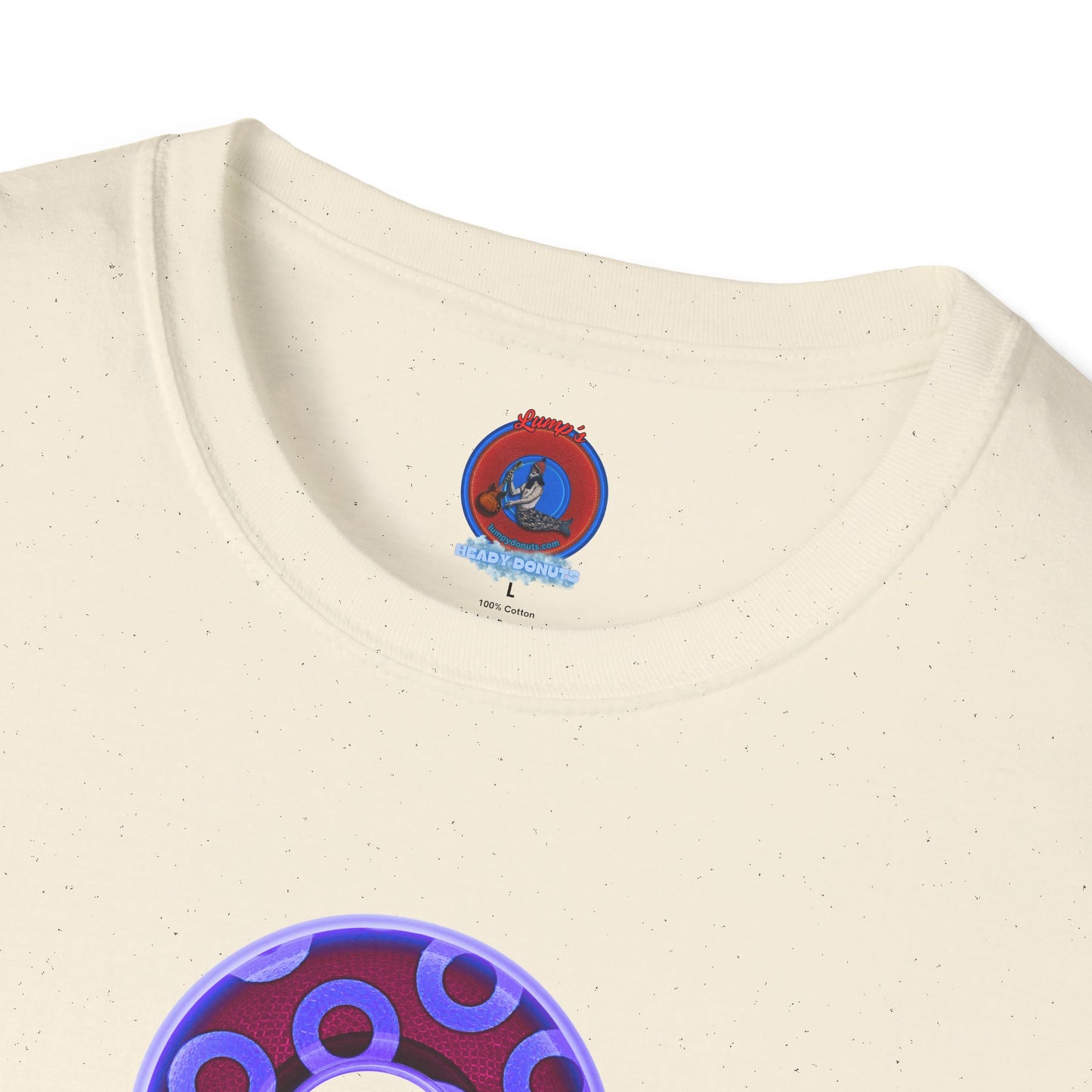 Plain Donuts/Unisex Soft-Style - "Plain Rustic Paradoxical Donuts" - violet/dark purple donuts