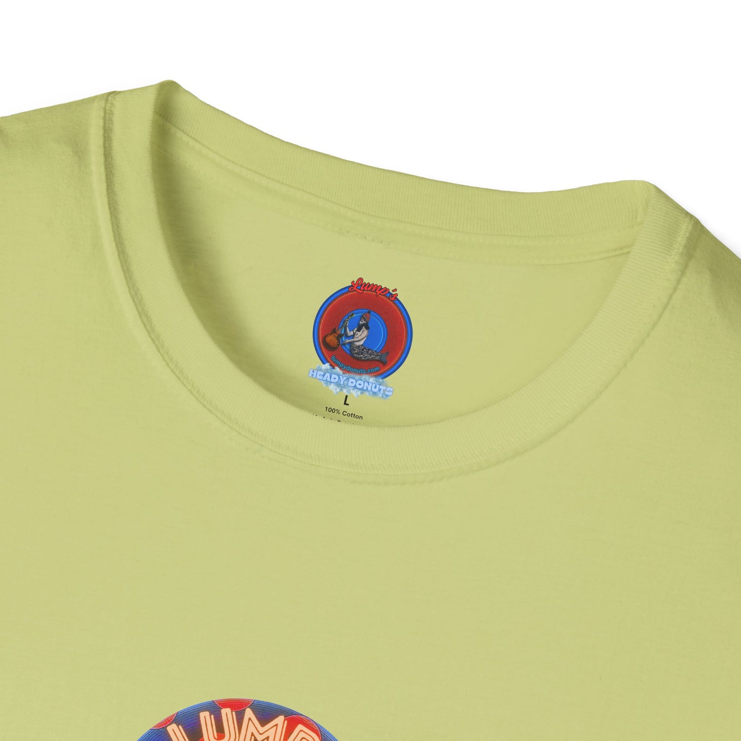 Coffee Traders Tee - Unisex Soft-Style - "Tasty Coffee" - paradoxical donut/rustic red donut - variant 2 - logo front/tasty back