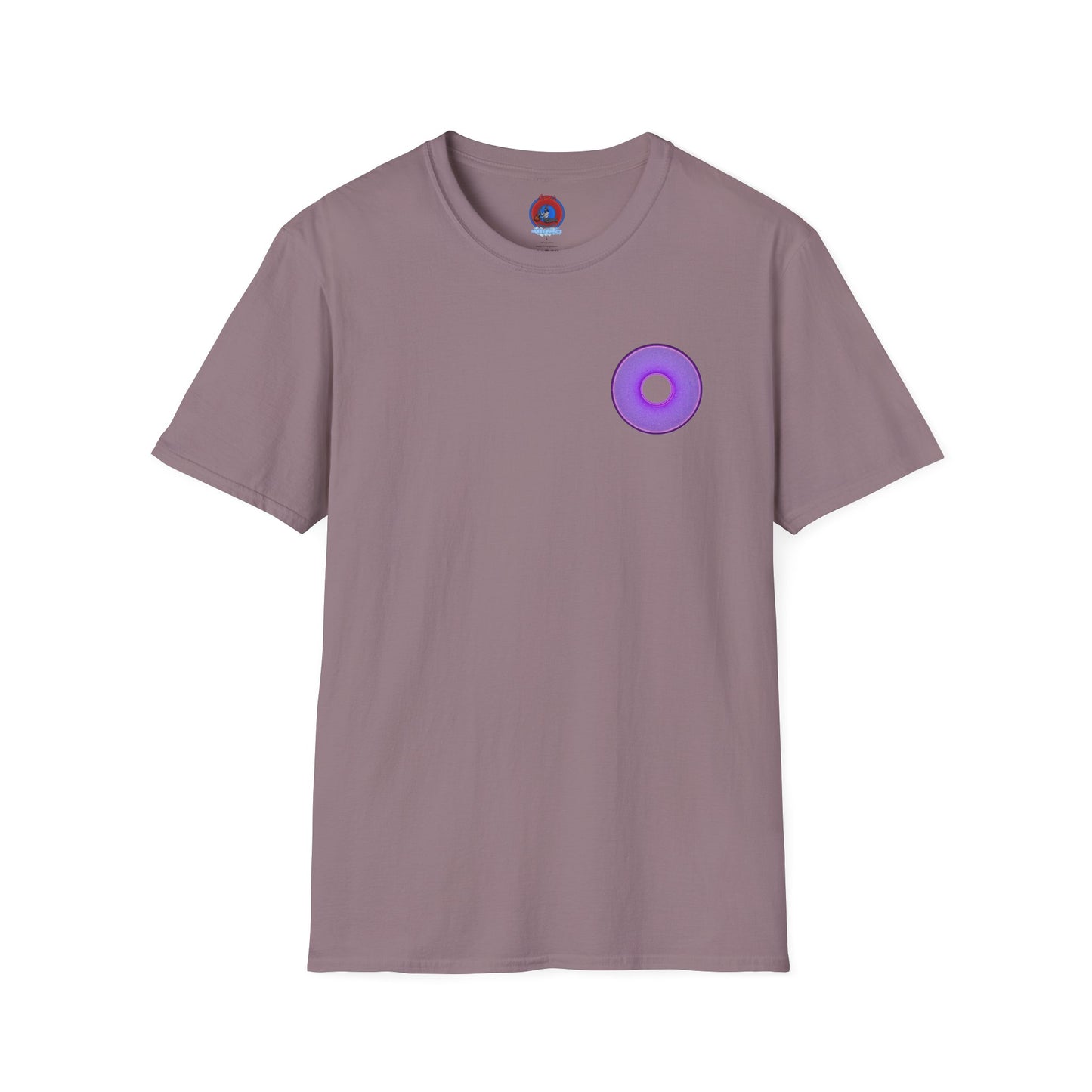 Classic Donut Tee - Unisex Soft-Style - "The Joker's Personal Tees - Troubadour Edition" - series 1.0 - variant 1 - purple donut