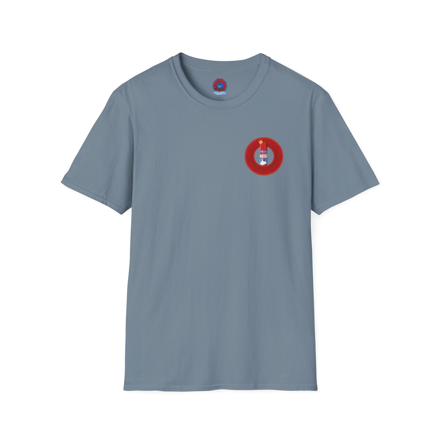 Classic Donut Tee - Unisex Soft-Style - "Princely Wooked Cream in a Can - YEMSG Donut " - vivid red donut