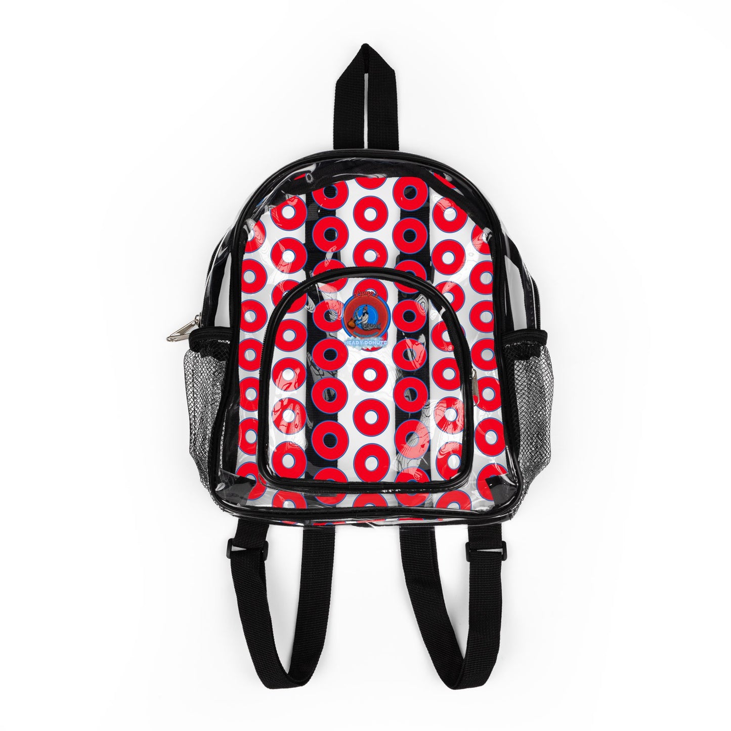 Lumpy Clear Pack/Concert Buddy - Lump's Philly Style Donut Print - red/blue