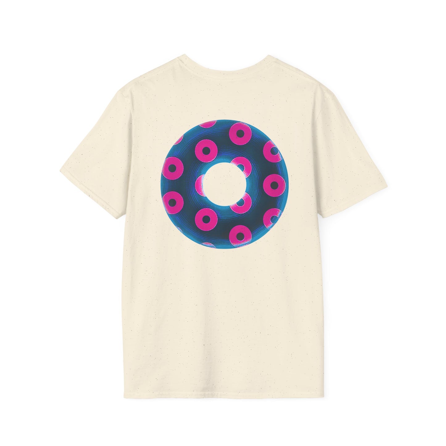 Plain Donuts/Unisex Soft-Style - "Plain Blimpy Paradoxical Donuts" - royal blue/vivid magenta donuts
