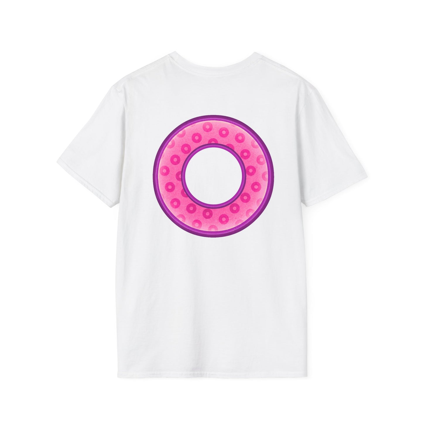 Plain Donuts/Unisex Soft-Style - "Plain Wide Mouthed Paradoxical Donuts" - pink/light purple donuts
