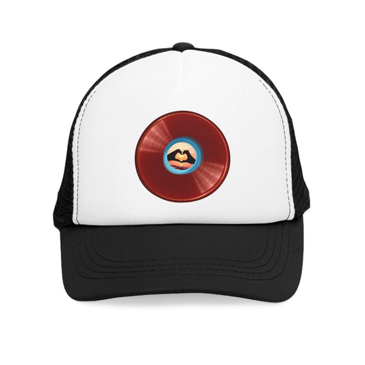 Lumpy Trucker Hat - "Wasted Donuts" - variant 1 - red donut