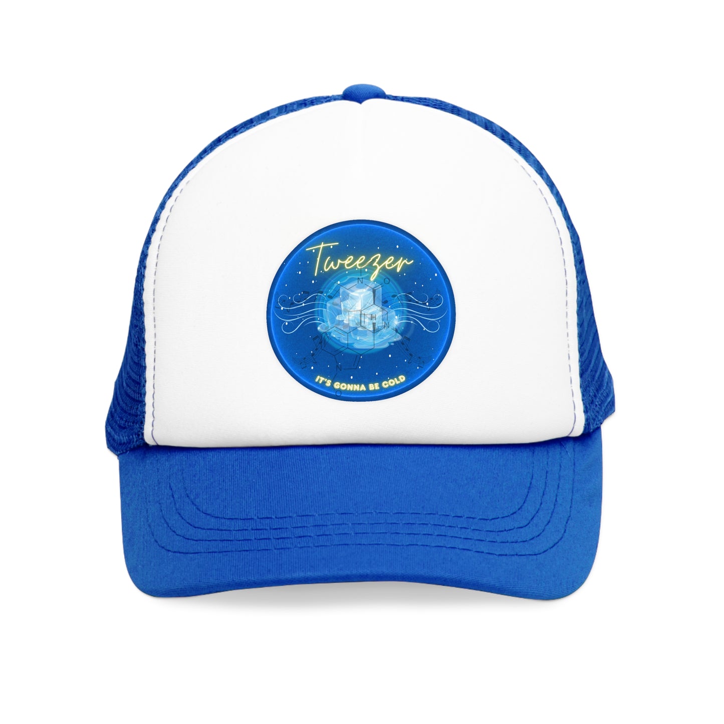 Lumpy Trucker Hat - "The Donut Reprised" - blue donut