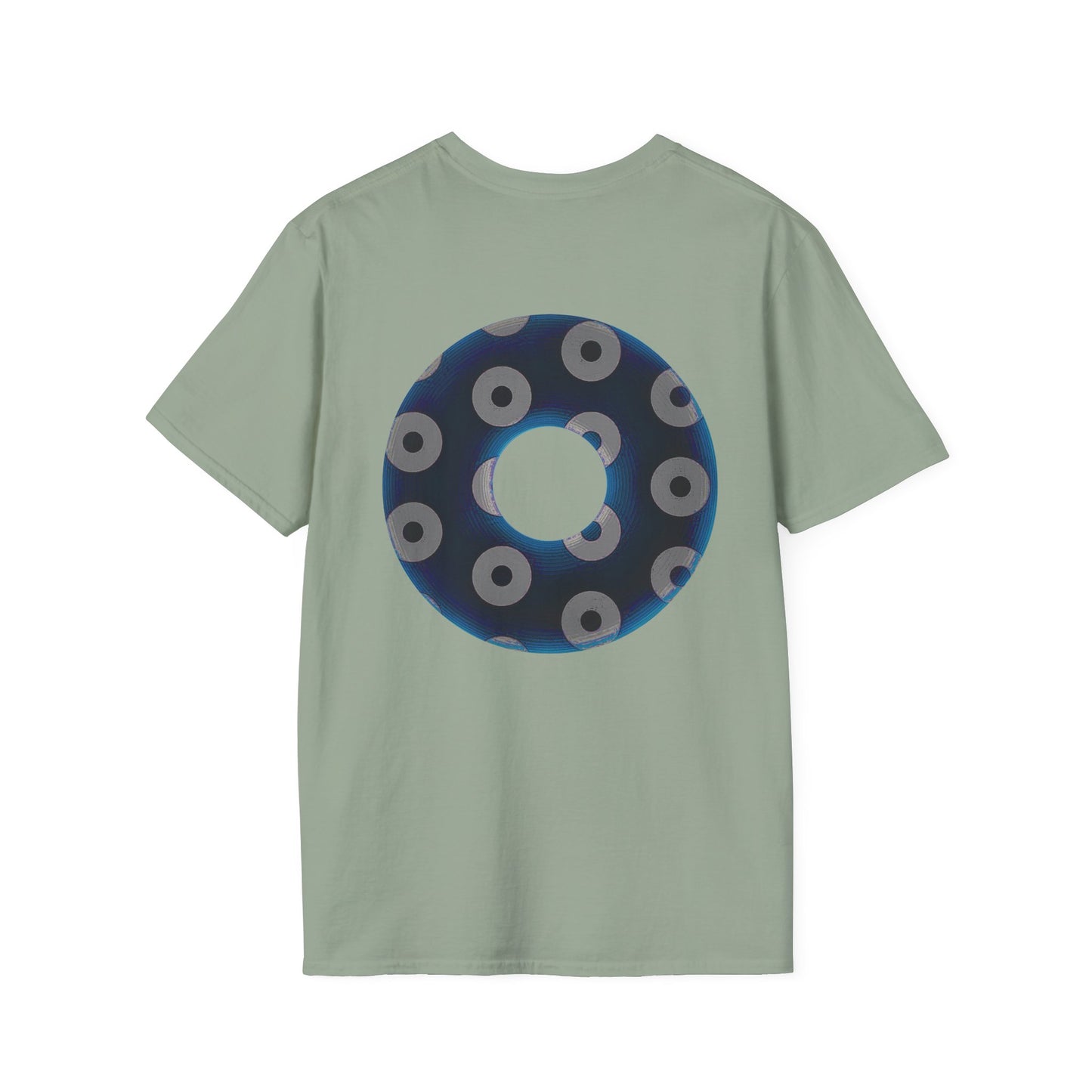 Plain Donuts/Unisex Soft-Style - "Plain Blimpy Paradoxical Donuts" - dark blue/gray donuts