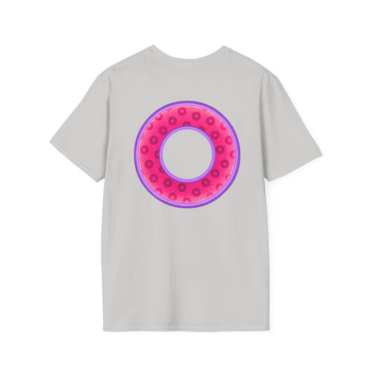 Plain Donuts/Unisex Soft-Style - "Plain Wide Mouthed Paradoxical Donuts" - magenta/light purple donuts