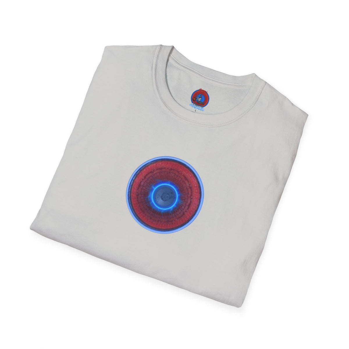 Classic Donut Tee - Unisex Soft-Style - "Homer's Pefect Donut" - series 1.0  - variant 3 - light blue edging