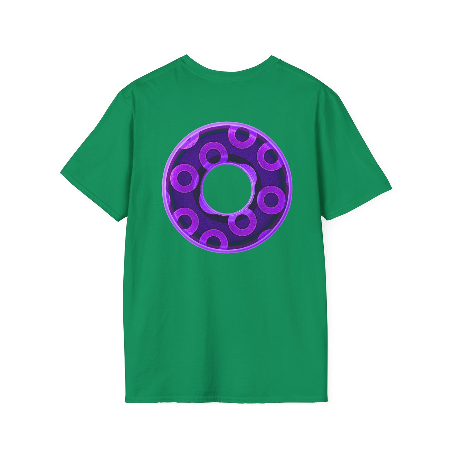 Plain Donuts/Unisex Soft-Style - "Plain Rustic Paradoxical Donuts" - light purple/dark purple donuts