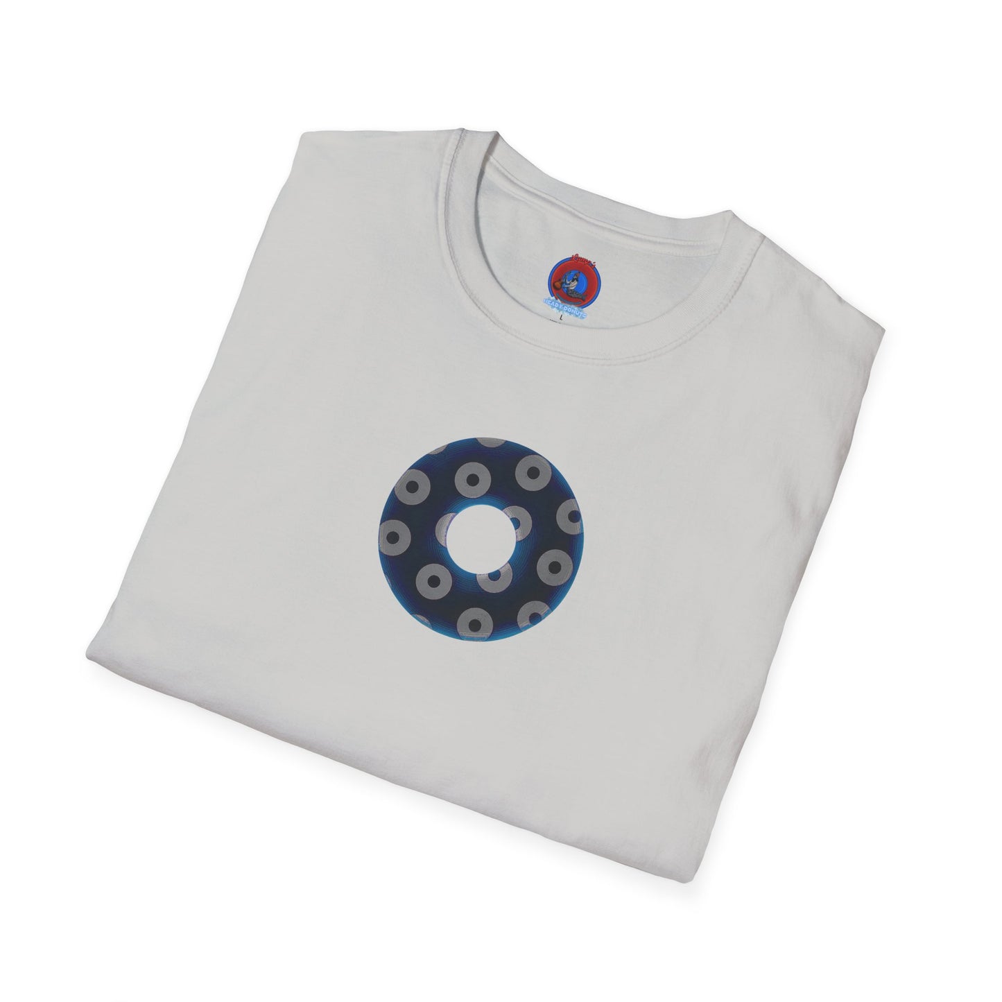 Plain Donuts/Unisex Soft-Style - "Plain Blimpy Paradoxical Donuts" - dark blue/gray donuts