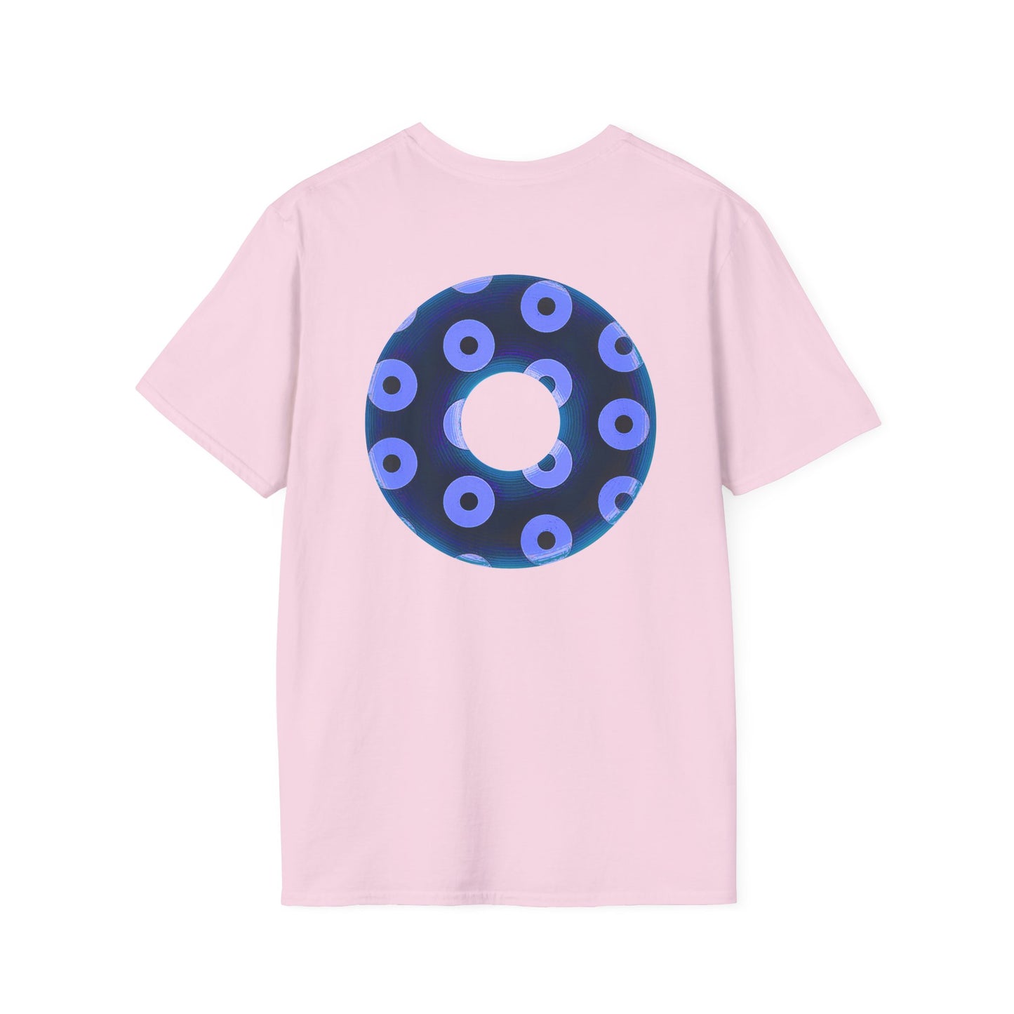 Plain Donuts/Unisex Soft-Style - "Plain Blimpy Paradoxical Donuts" - dark blue/Caroline blue donuts