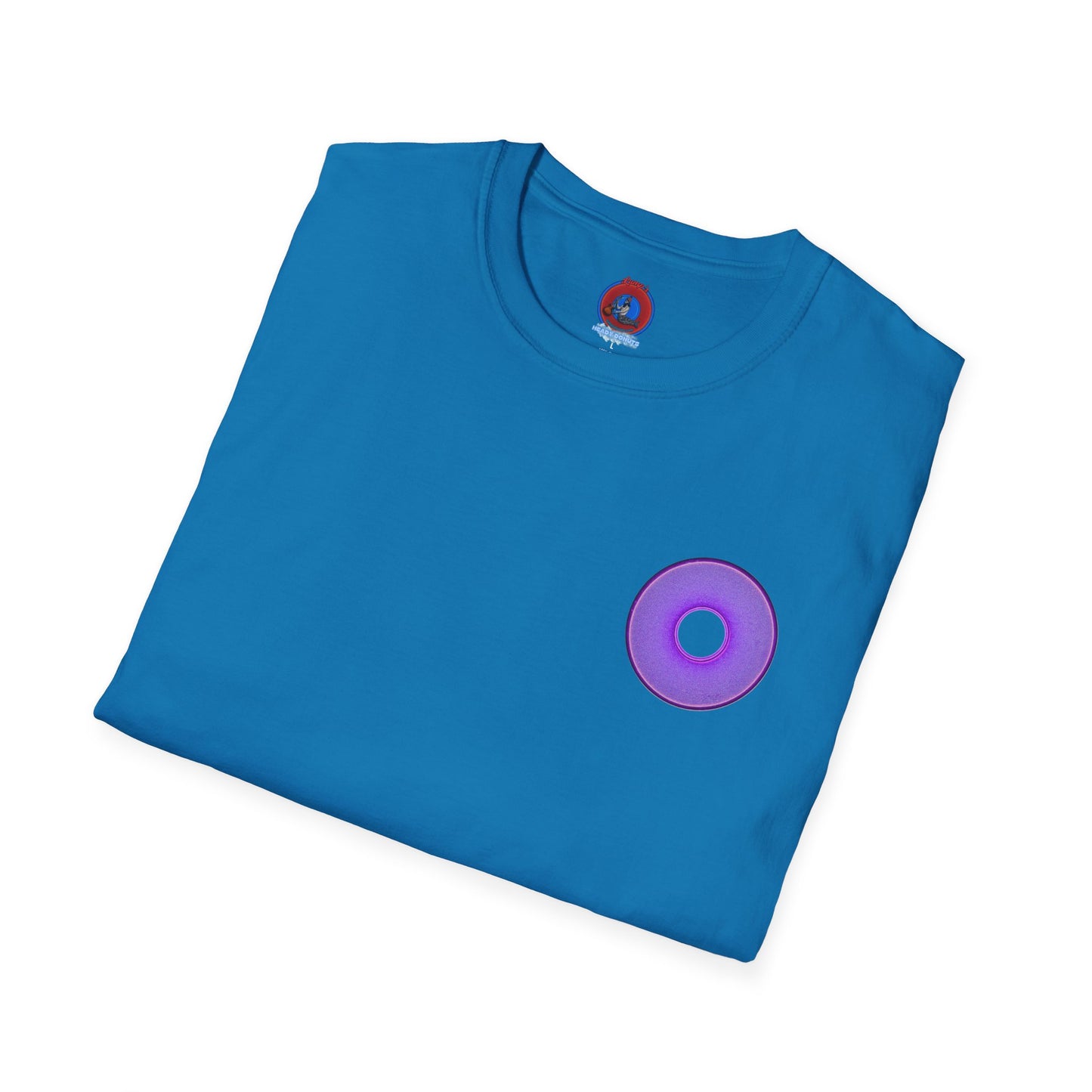 Classic Donut Tee - Unisex Soft-Style - "The Joker's Personal Tees - Troubadour Edition" - series 1.0 - variant 1 - purple donut
