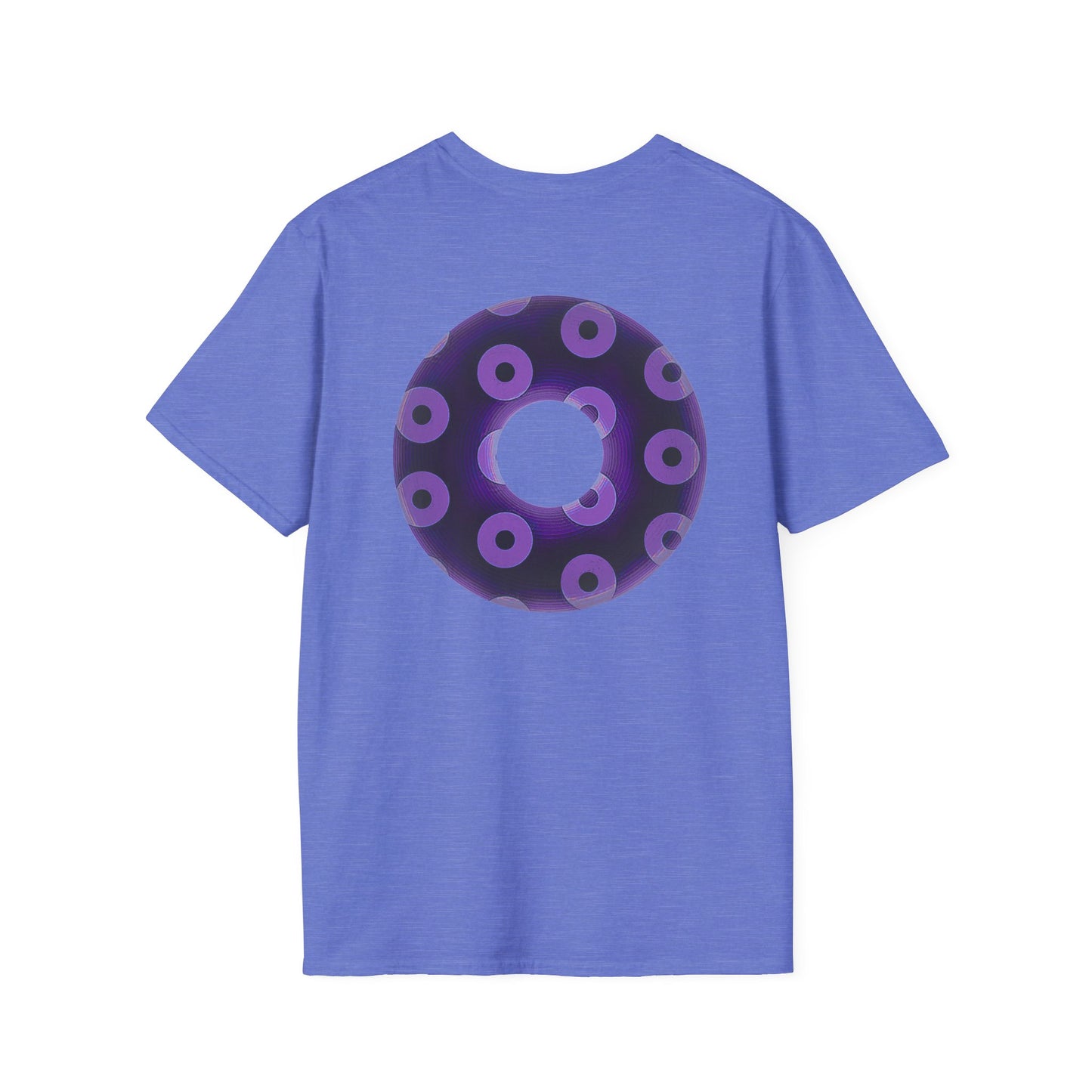 Plain Donuts/Unisex Soft-Style - "Plain Blimpy Paradoxical Donuts" - dark purple/light purple donuts