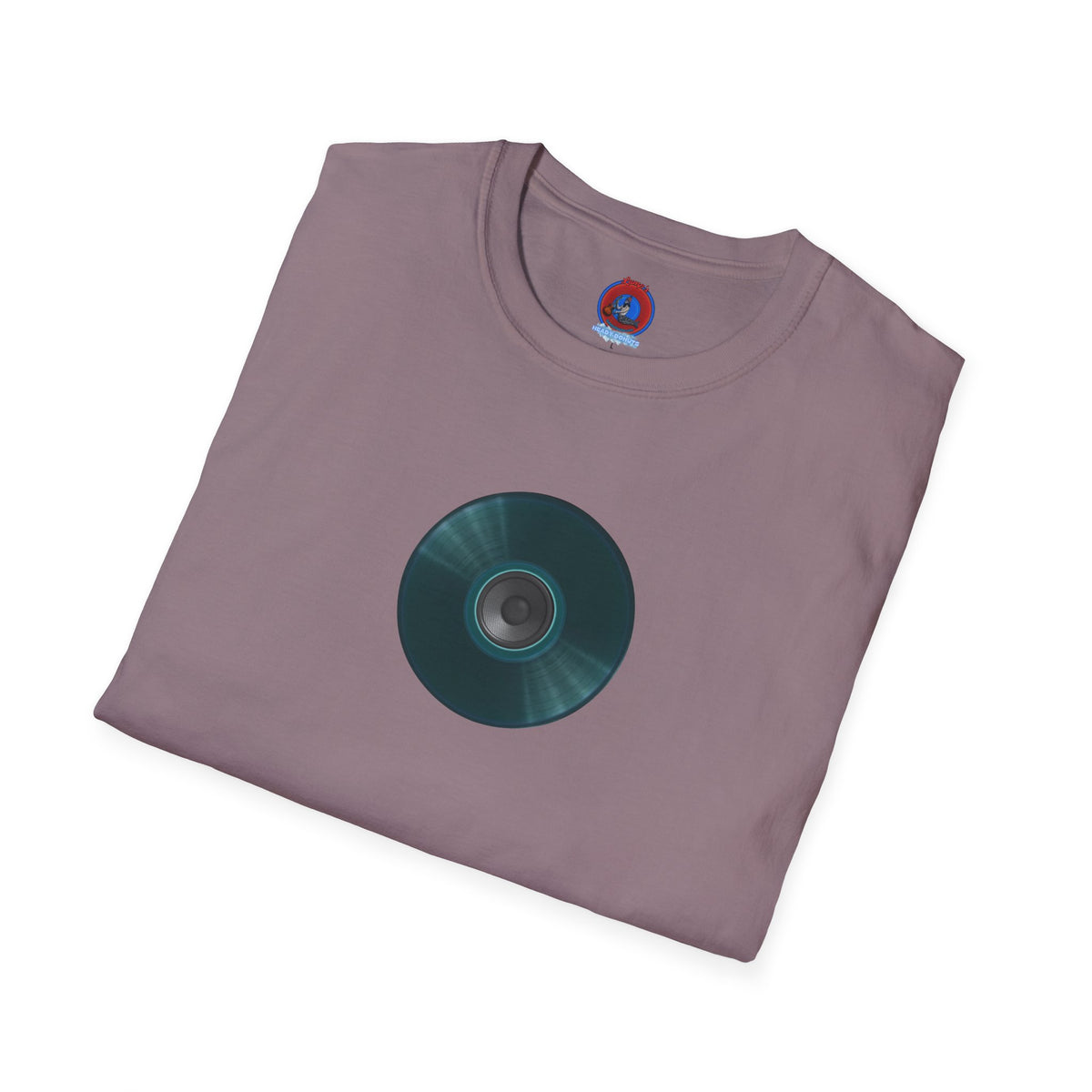 Classic Donut Tee - Unisex Soft-Style - "The Plain Record Donut" - series 1.0 - dark teal green