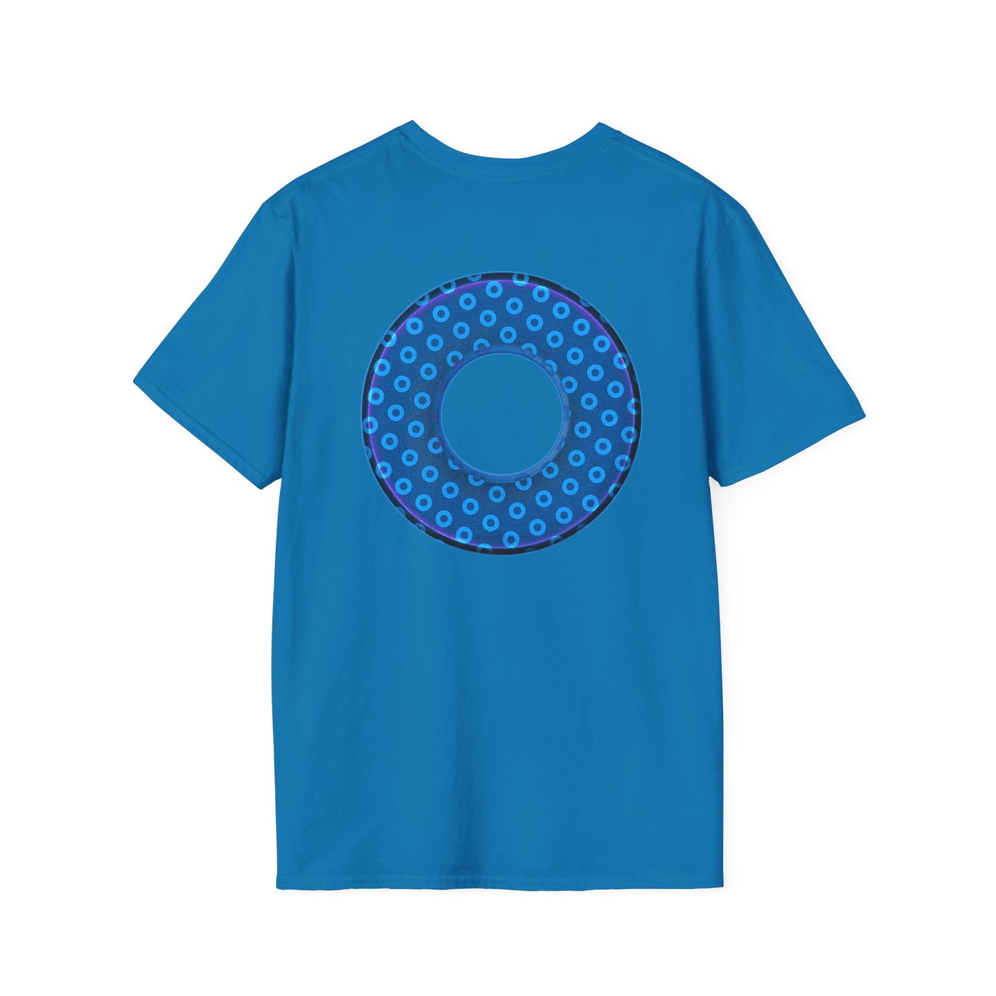Plain Donuts/Unisex Soft-Style - "Plain Electric Paradoxical Donuts" - sky blue/dark blue donuts
