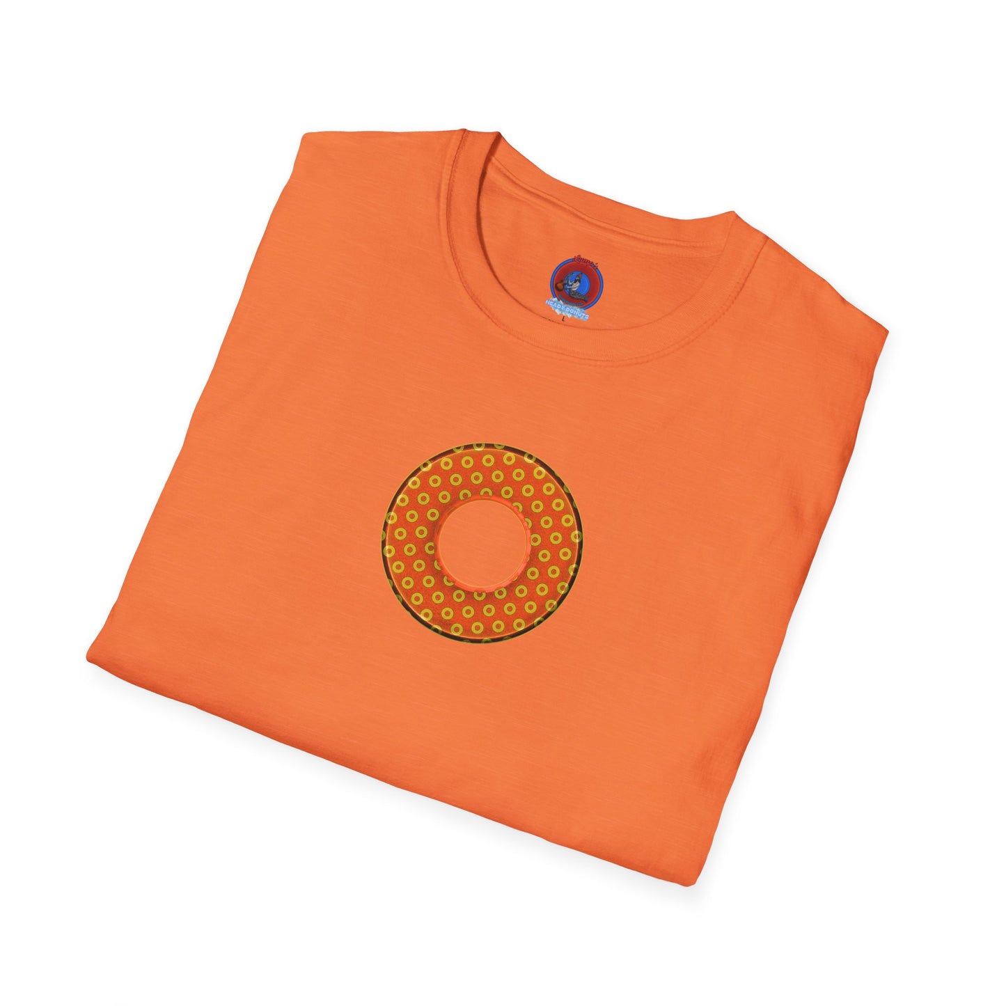 Plain Donuts/Unisex Soft-Style - "Plain Electric Paradoxical Donuts" - gold/orange donuts