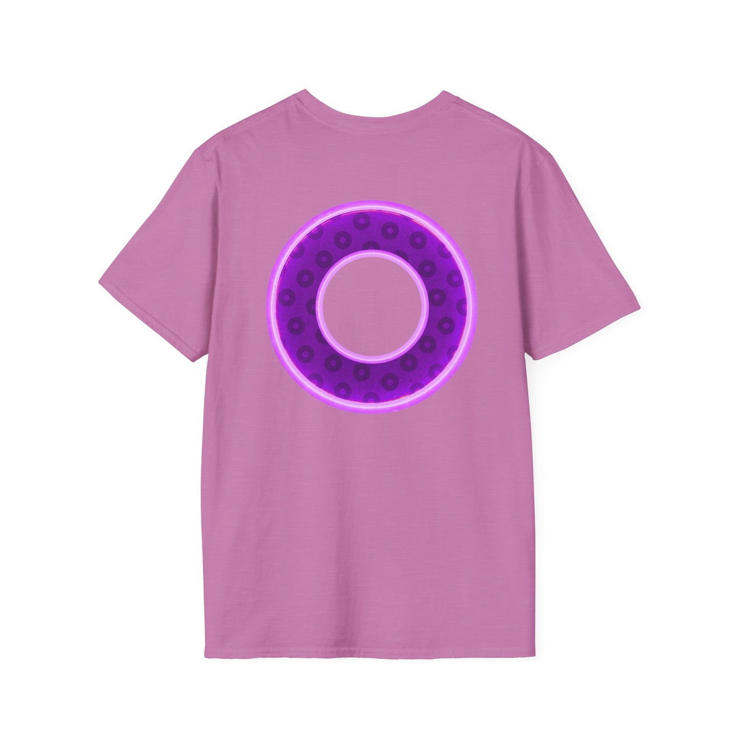 Plain Donuts/Unisex Soft-Style - "Plain Wide Mouthed Paradoxical Donuts" - dark purple/light purple donuts