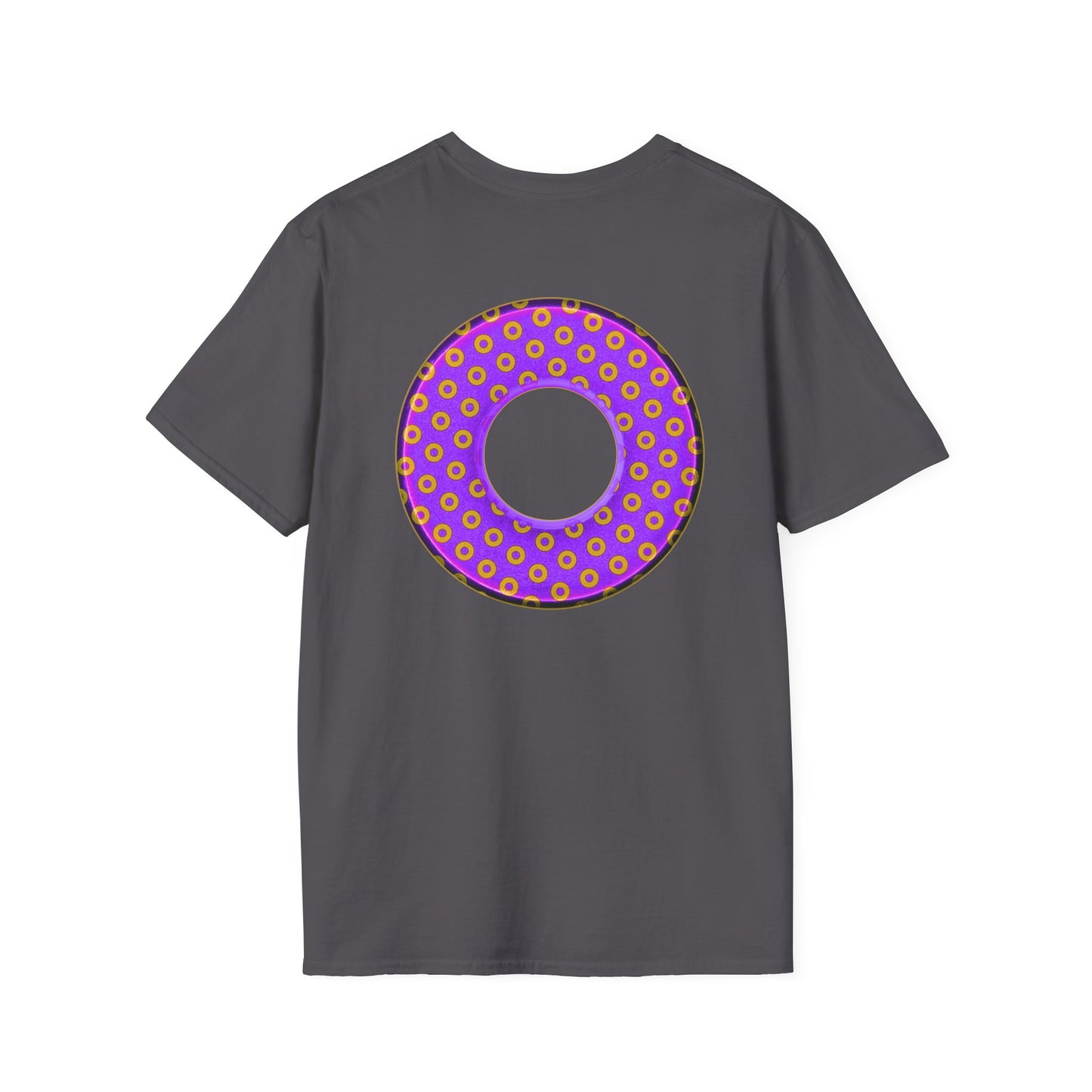Plain Donuts/Unisex Soft-Style - "Plain Electric Paradoxical Donuts" - bright purple/magenta donuts