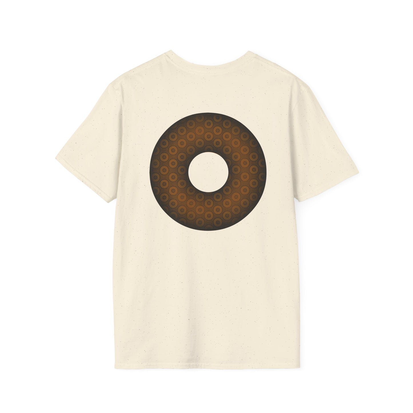 Plain Donuts/Unisex Soft-Style - "Plain Paradoxical Grided Donuts" - brown/dark brown donuts