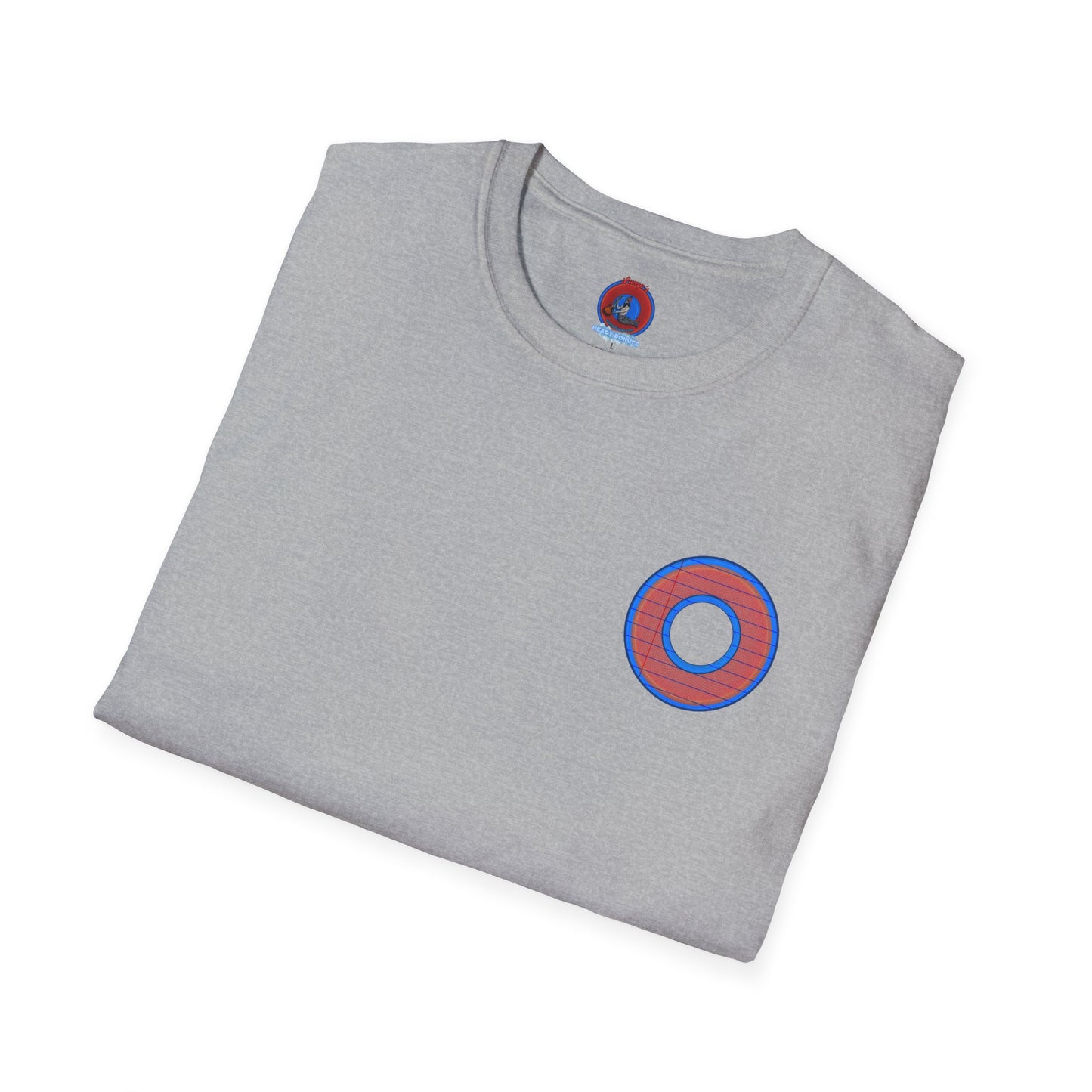 Classic Donut Tee - Unisex Soft-Style - "That's 1 Tasty Donut" - series 1.0  - variant 3 - red donut w/donut hole