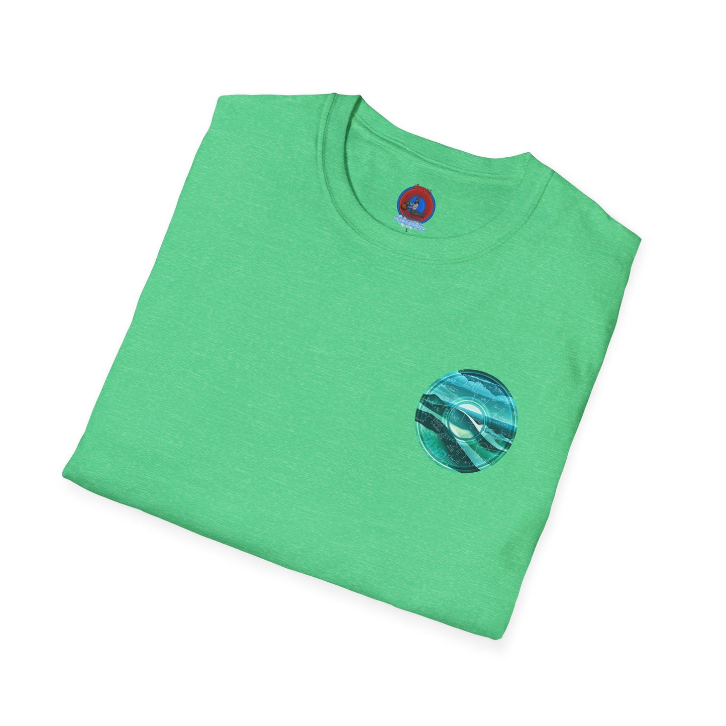 Classic Donut Tee - Unisex Soft-Style - "The Equating Donut " - series 1.0  - teal donut